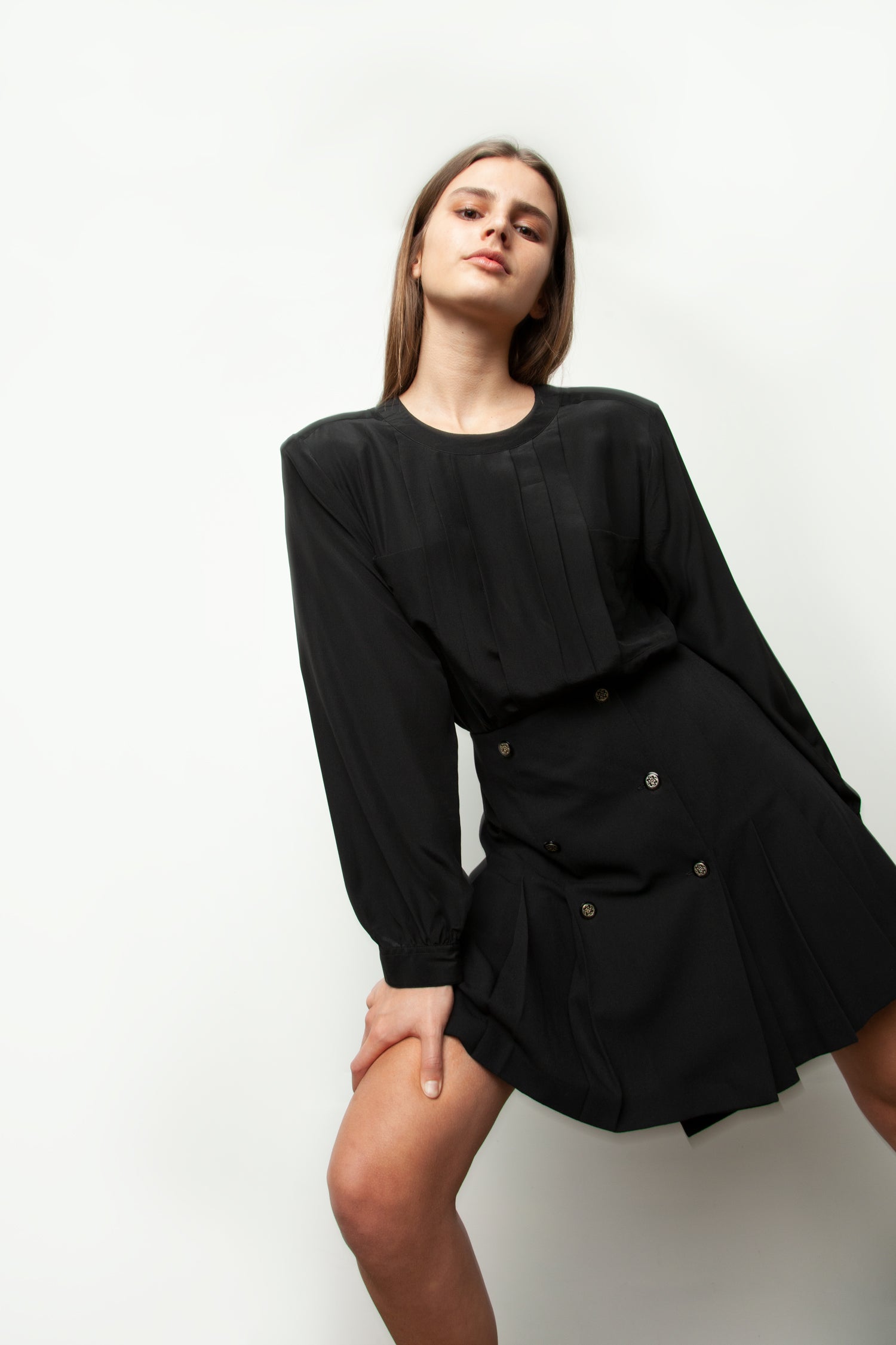 PLEATED MINI SKIRT