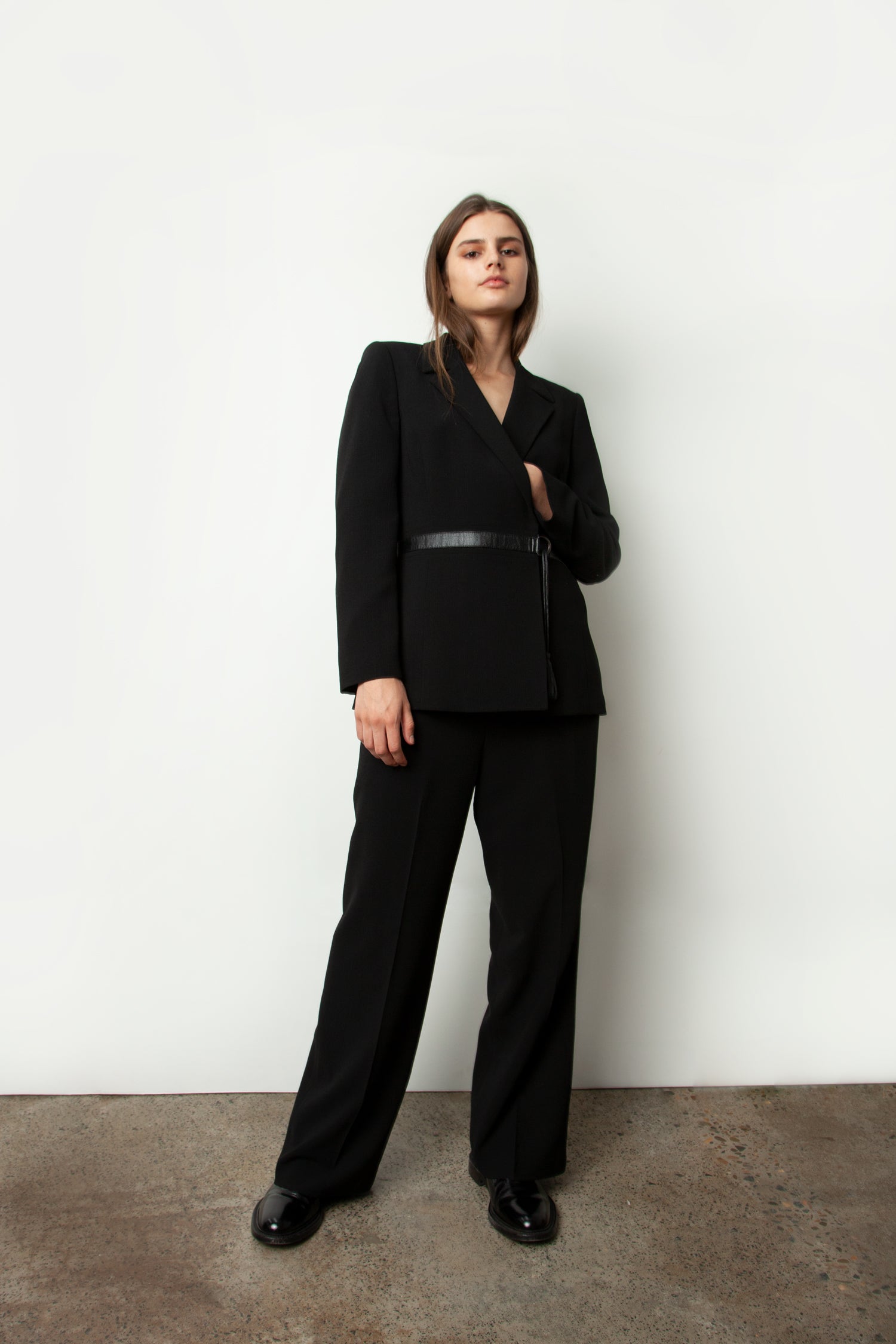 BELTED PANT SUIT