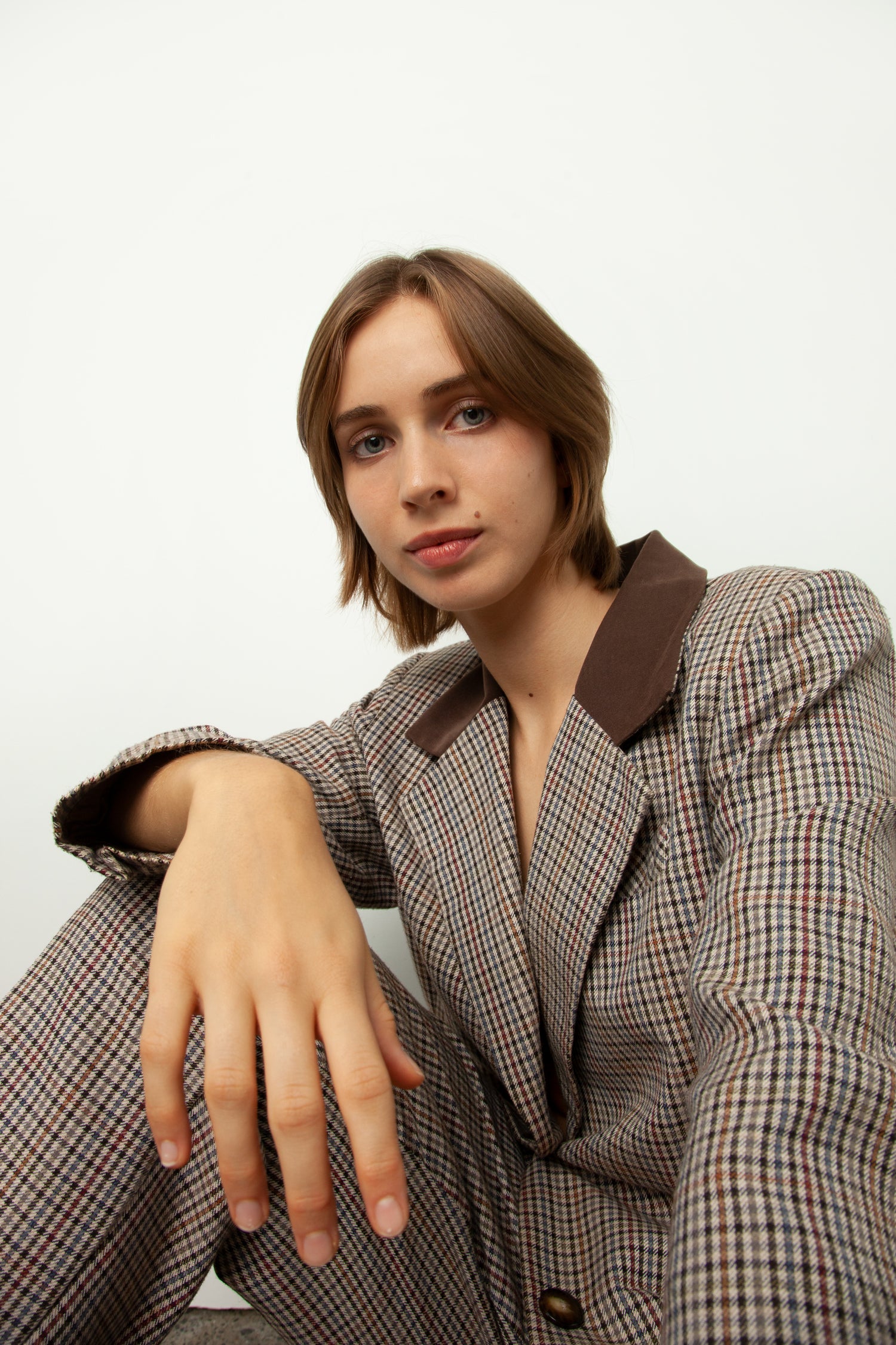 CHECK PANT SUIT
