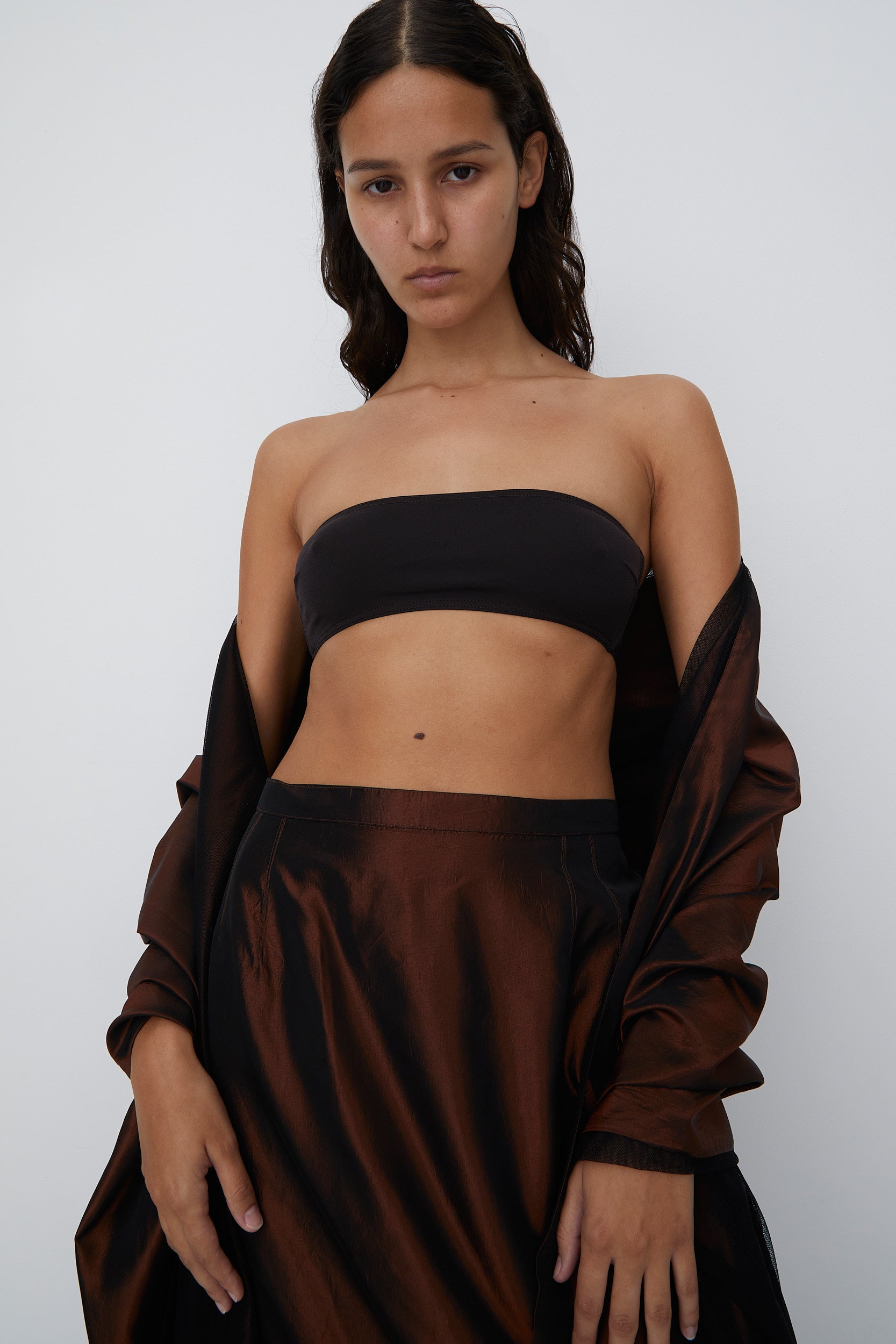 SHOT SKIRT AND SHAWL