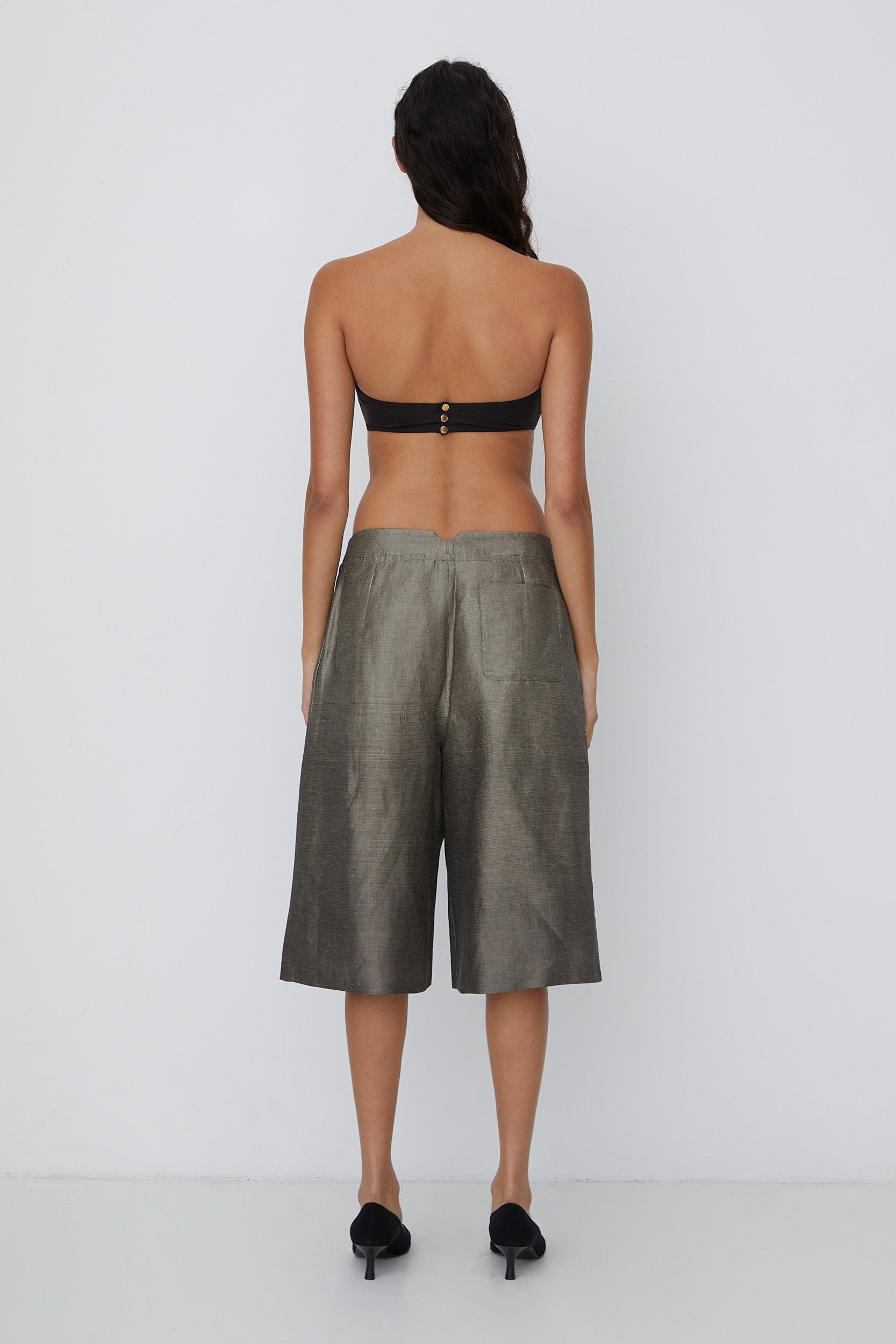 GIORGIO ARMANI SILK LINEN SHORTS