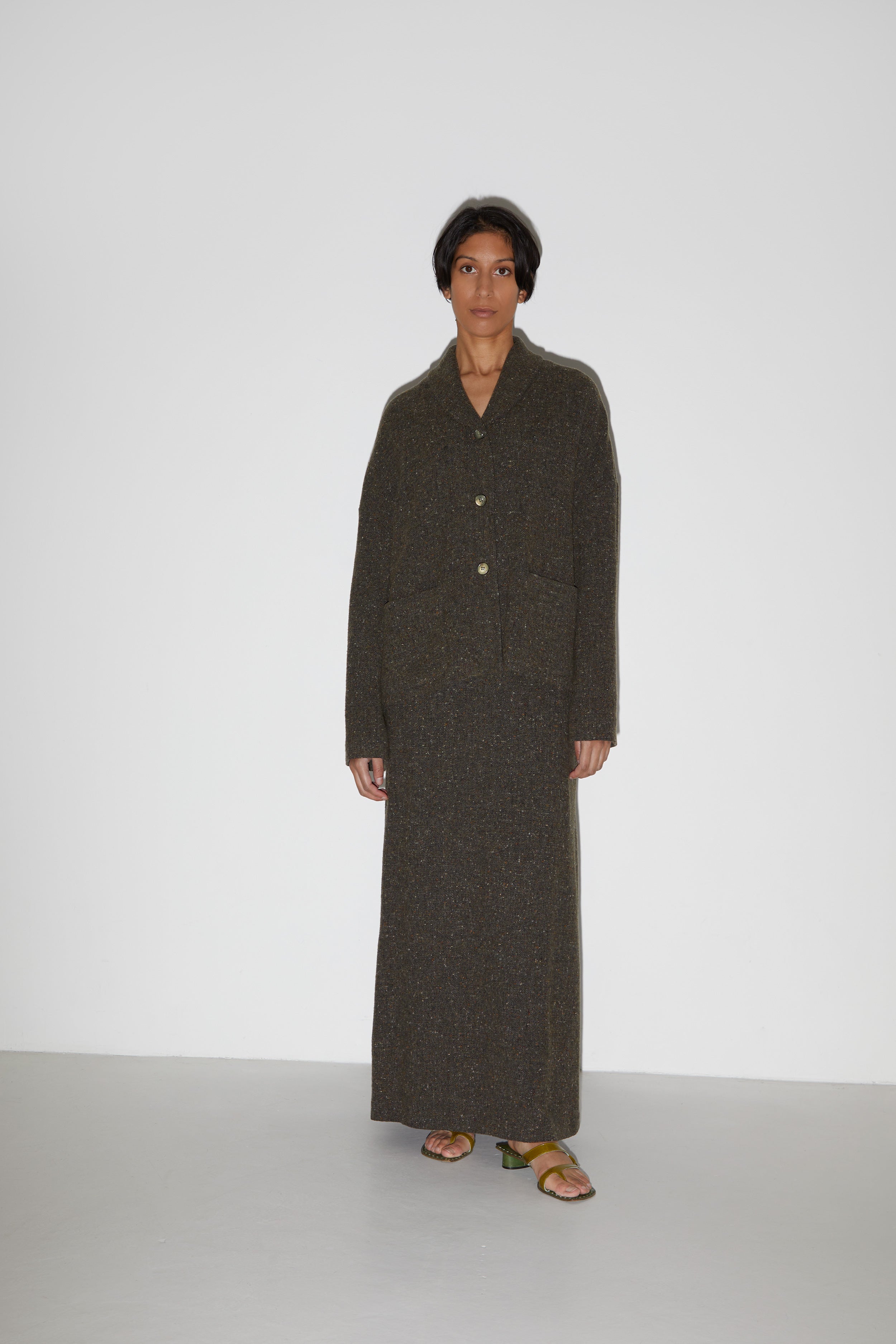 WOOL CASHMERE SKIRT SUIT