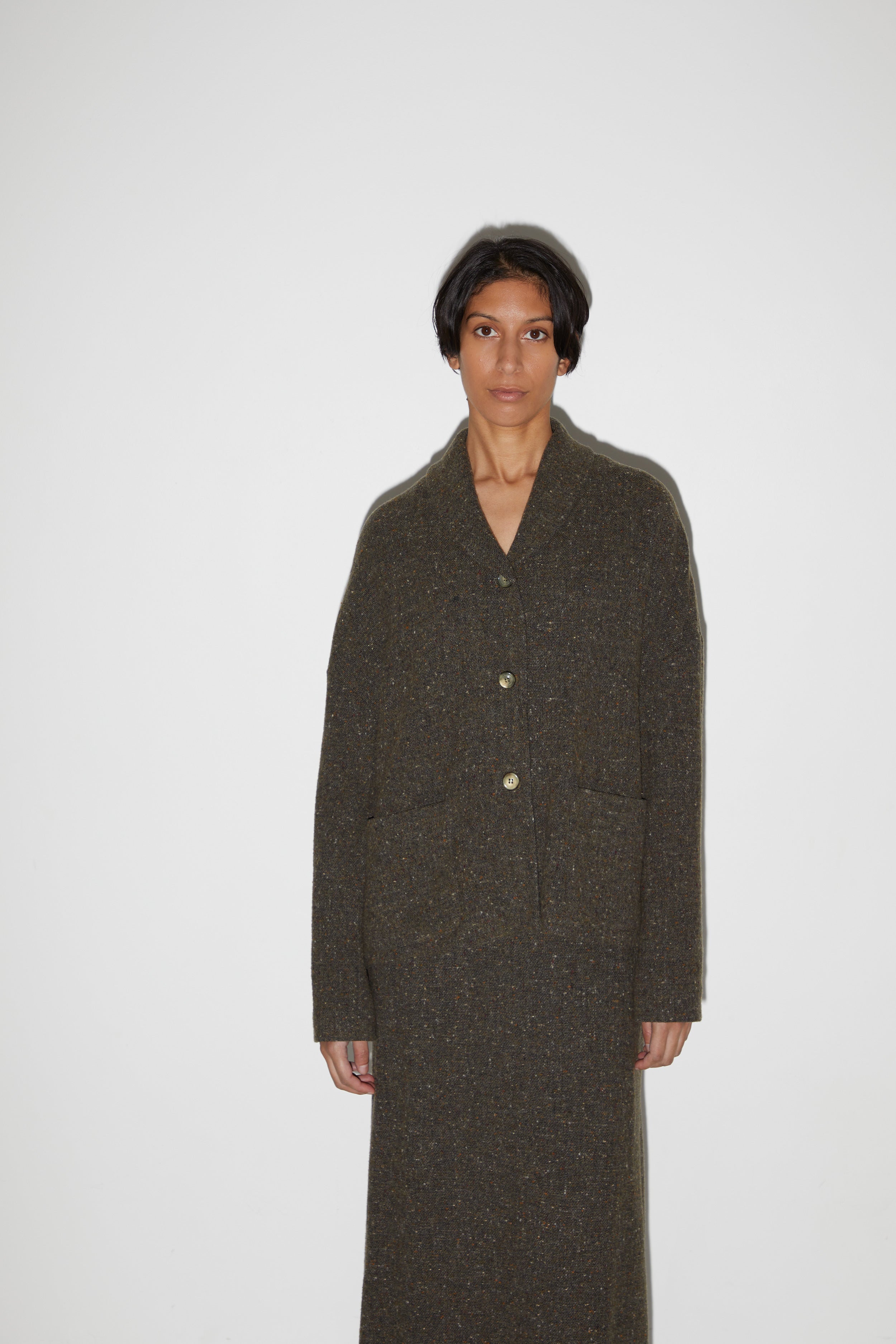WOOL CASHMERE SKIRT SUIT