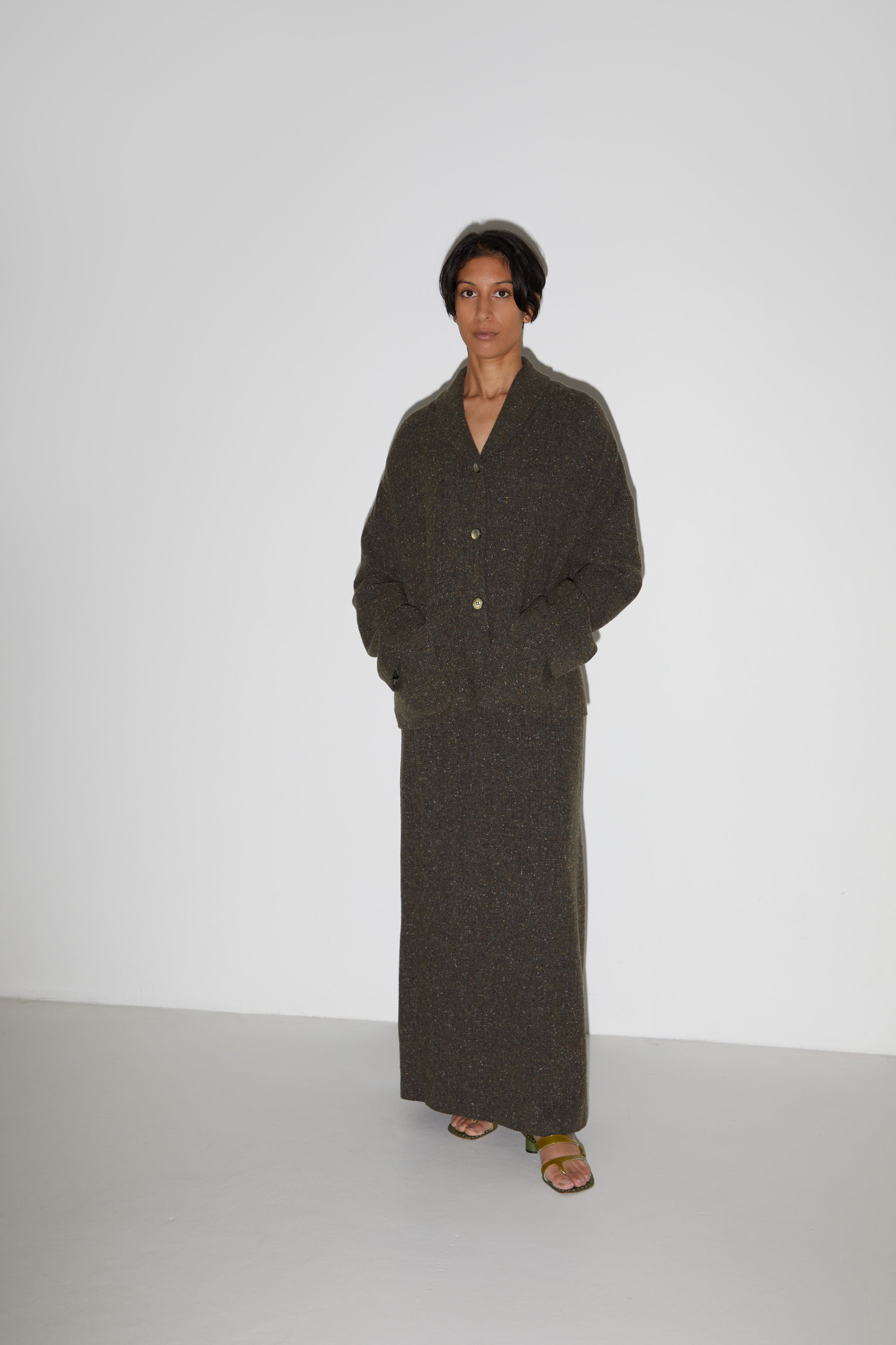 WOOL CASHMERE SKIRT SUIT