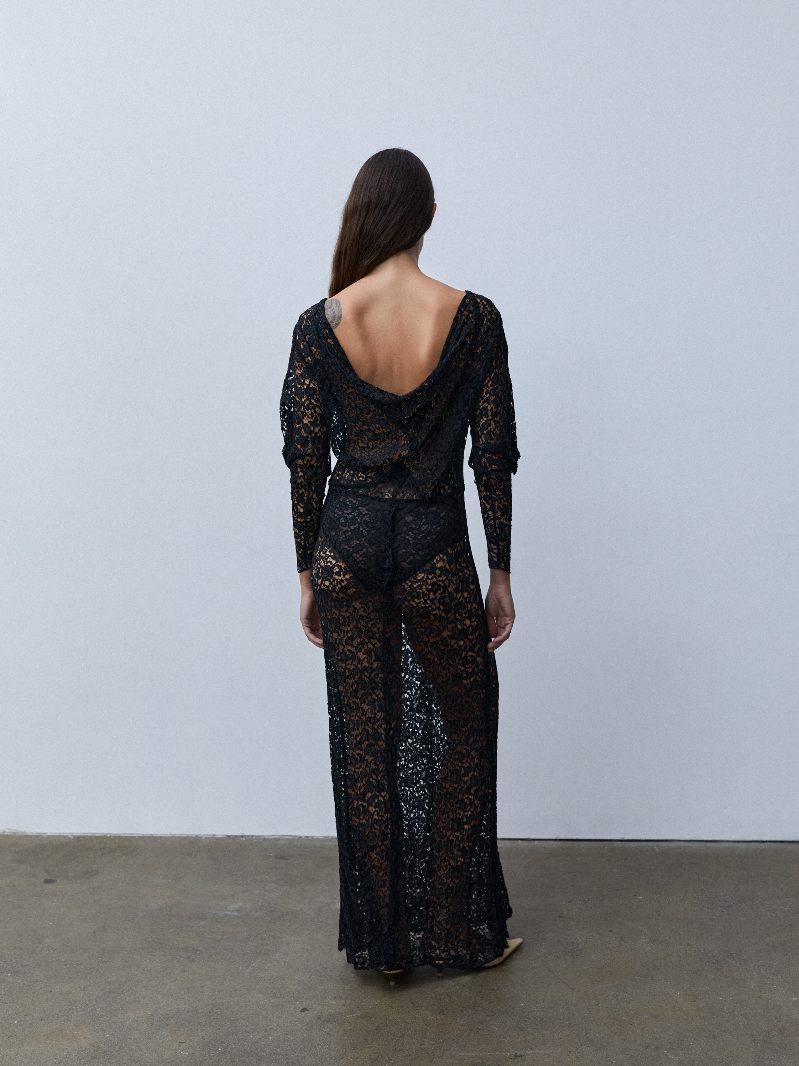 1920s LACE GOWN