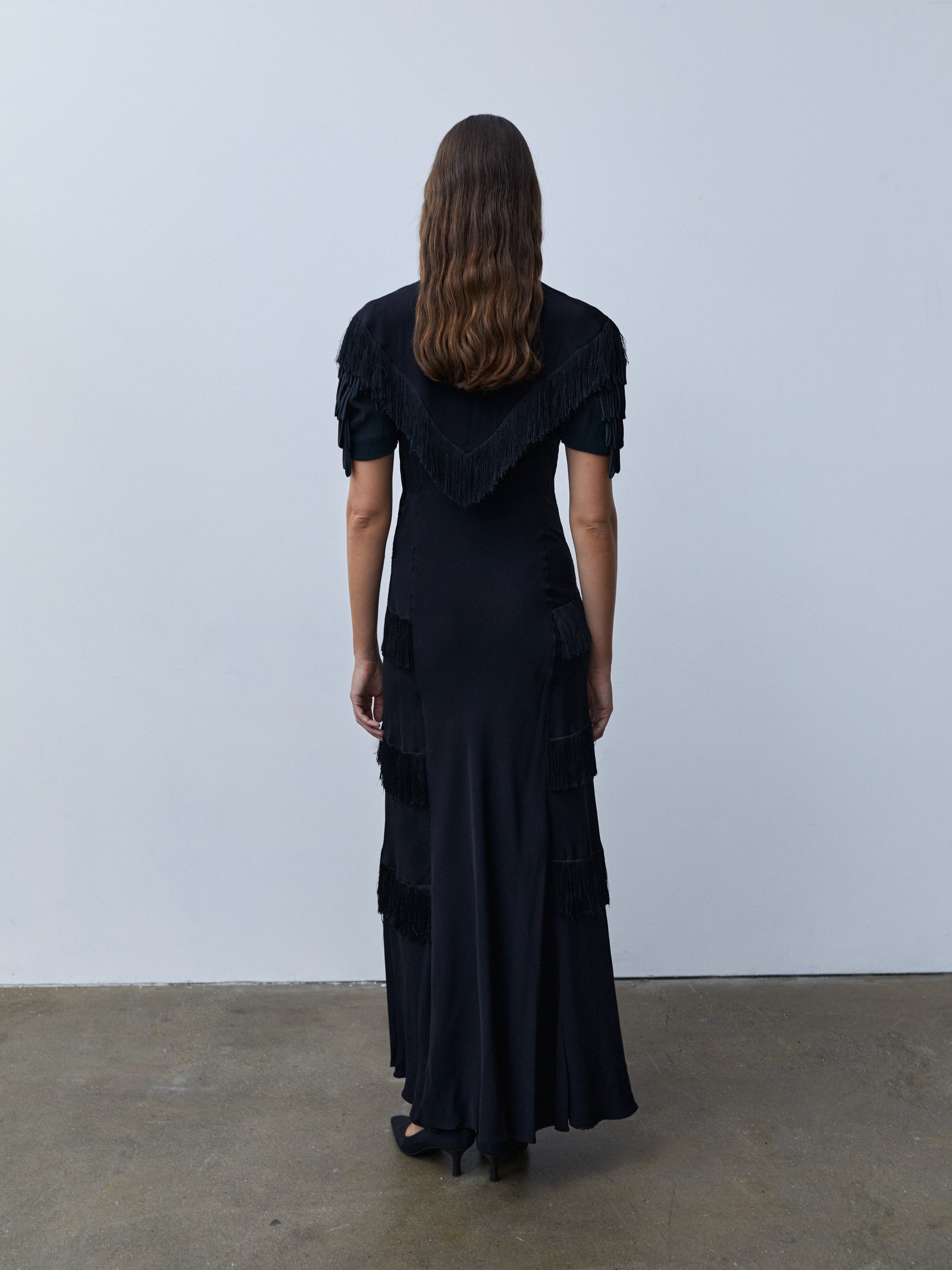 1940s FRINGE GOWN