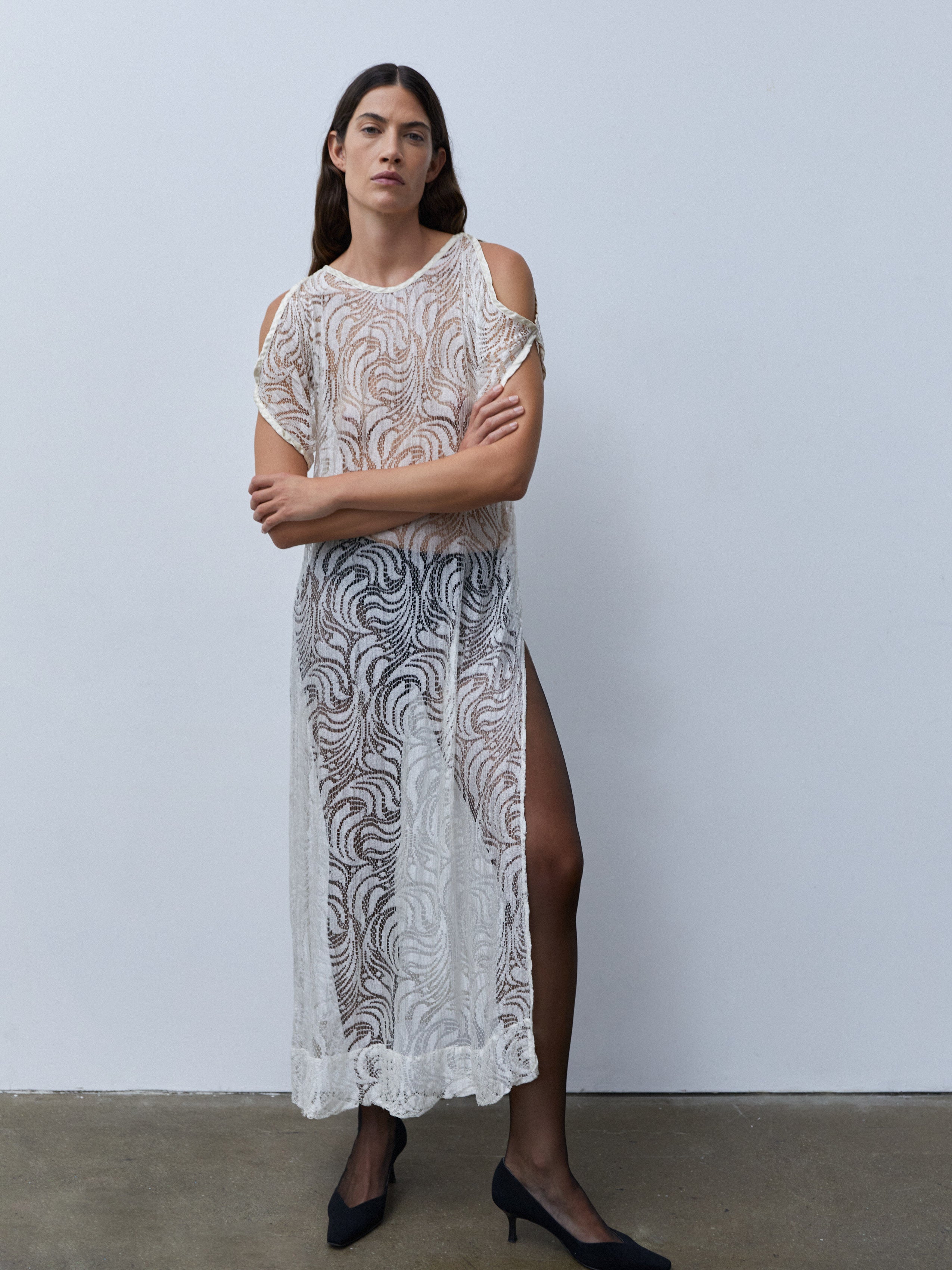 1940s LACE DRESS