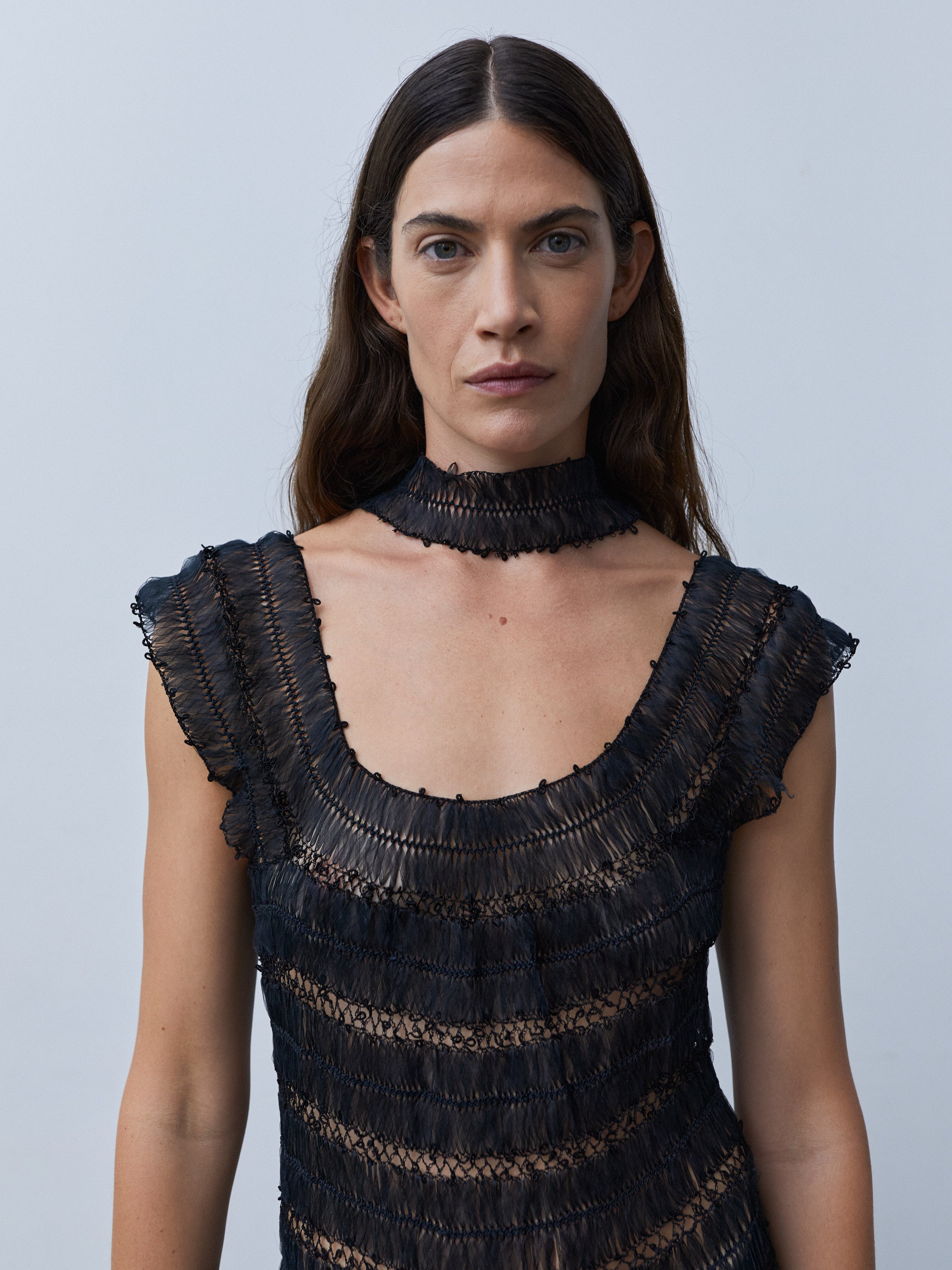 1950s HAIRPIN CROCHET LACE DRESS