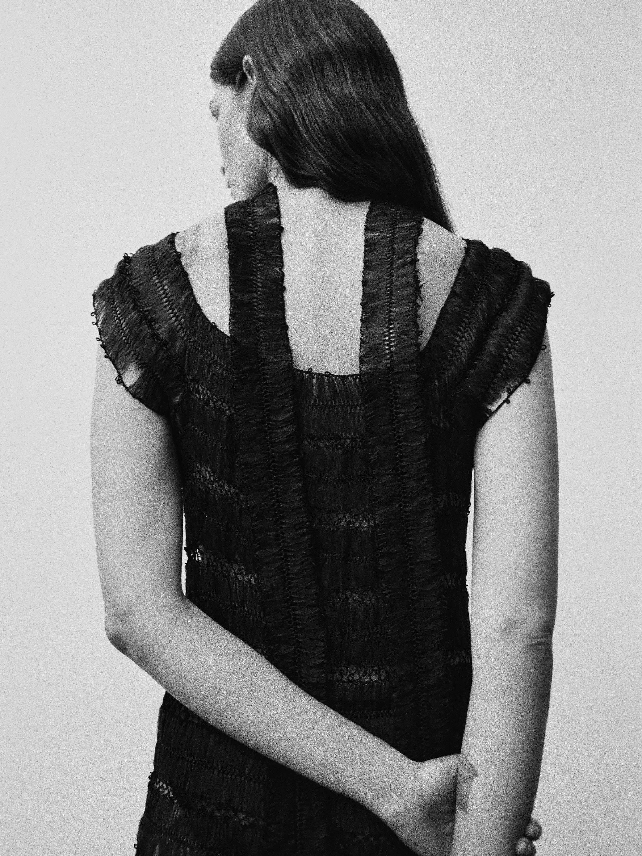 1950s HAIRPIN CROCHET LACE DRESS
