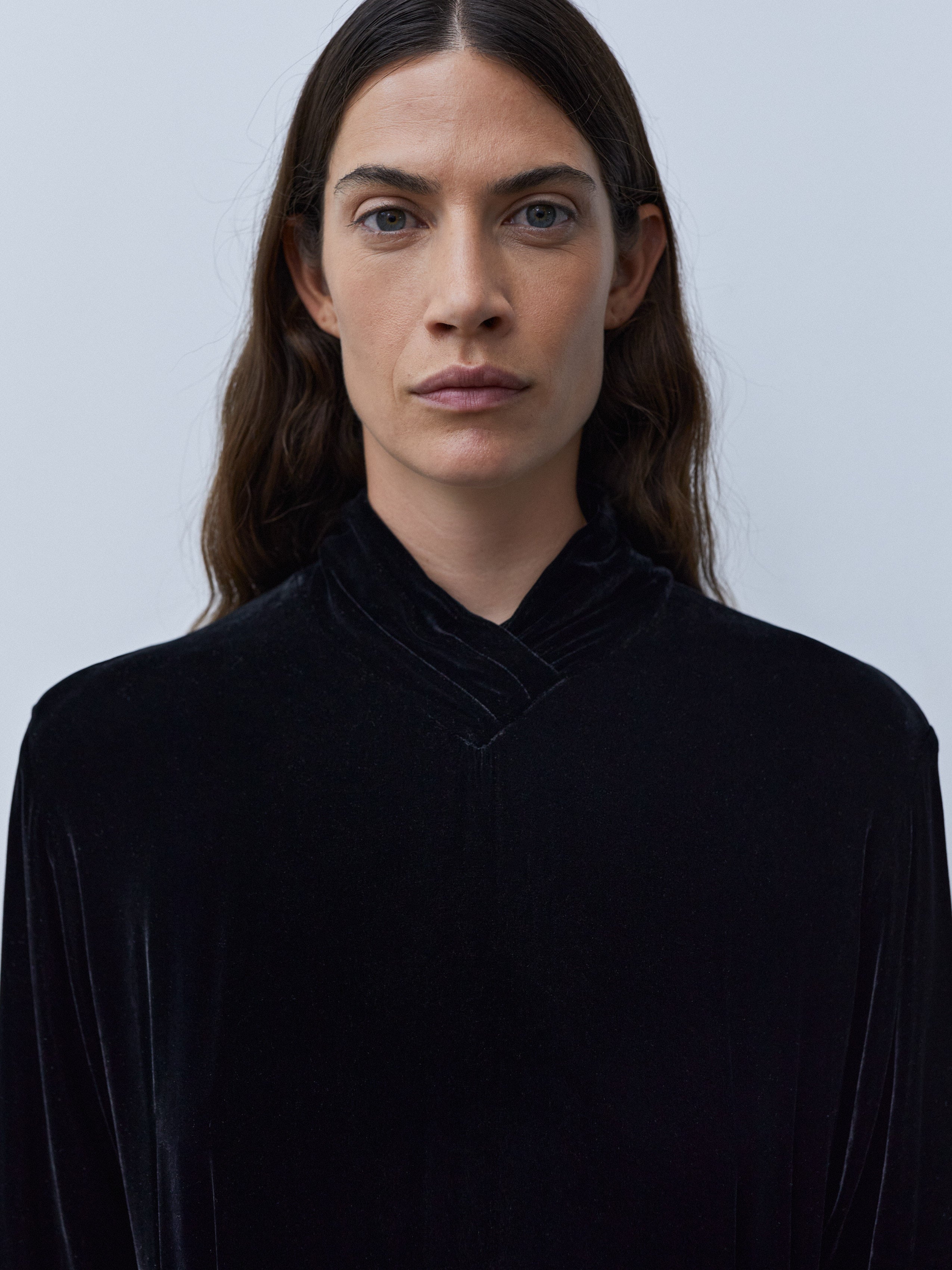 CALVIN KLEIN 1980s VELVET DRESS