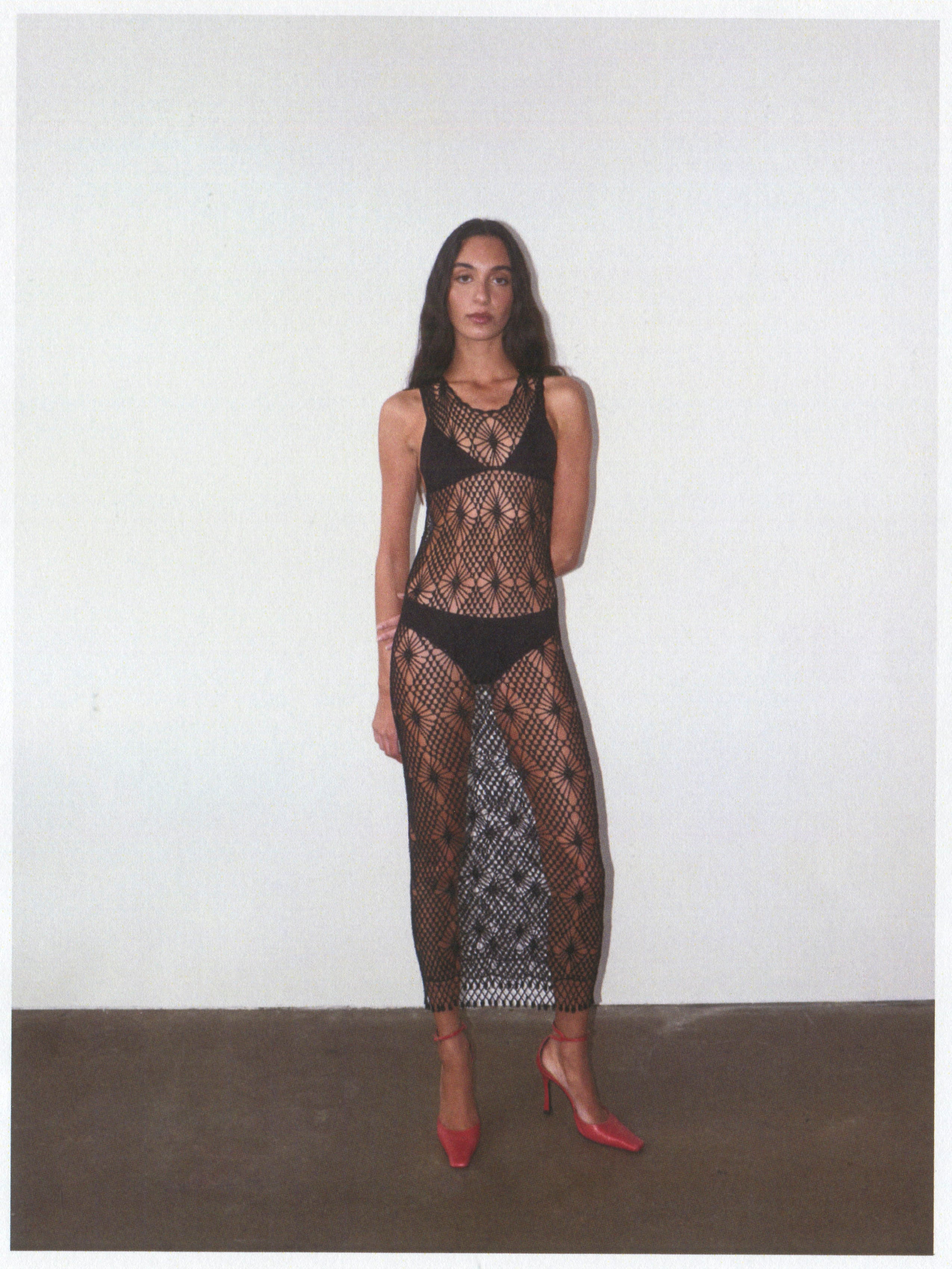 BEADED CROCHET DRESS