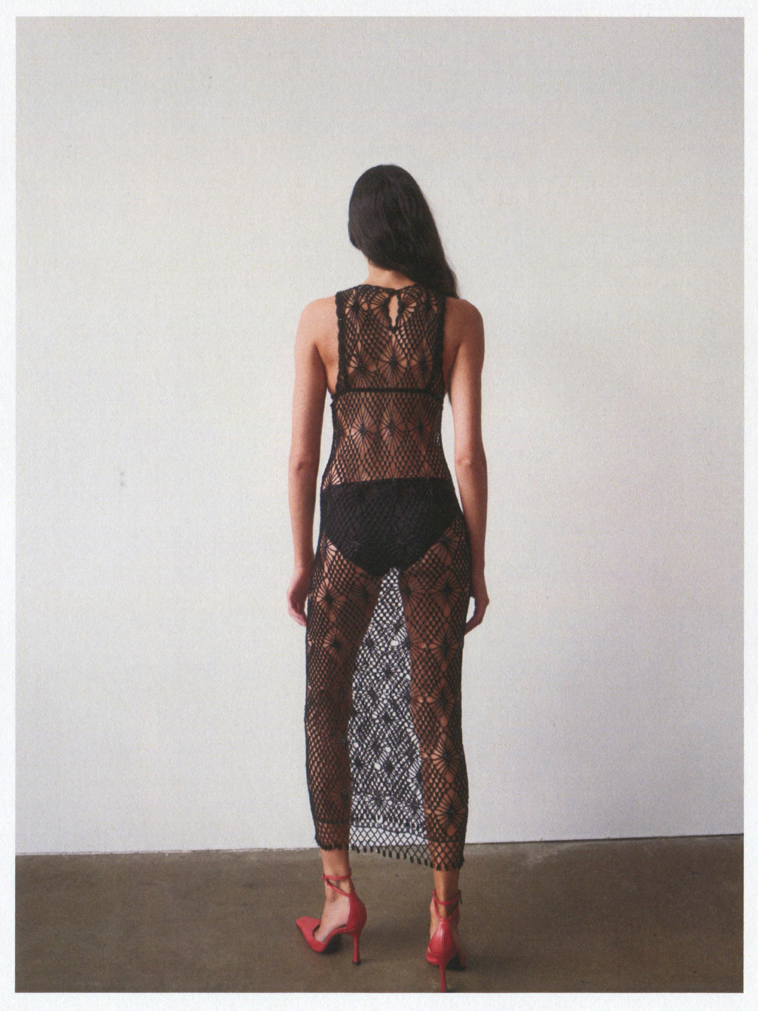 BEADED CROCHET DRESS