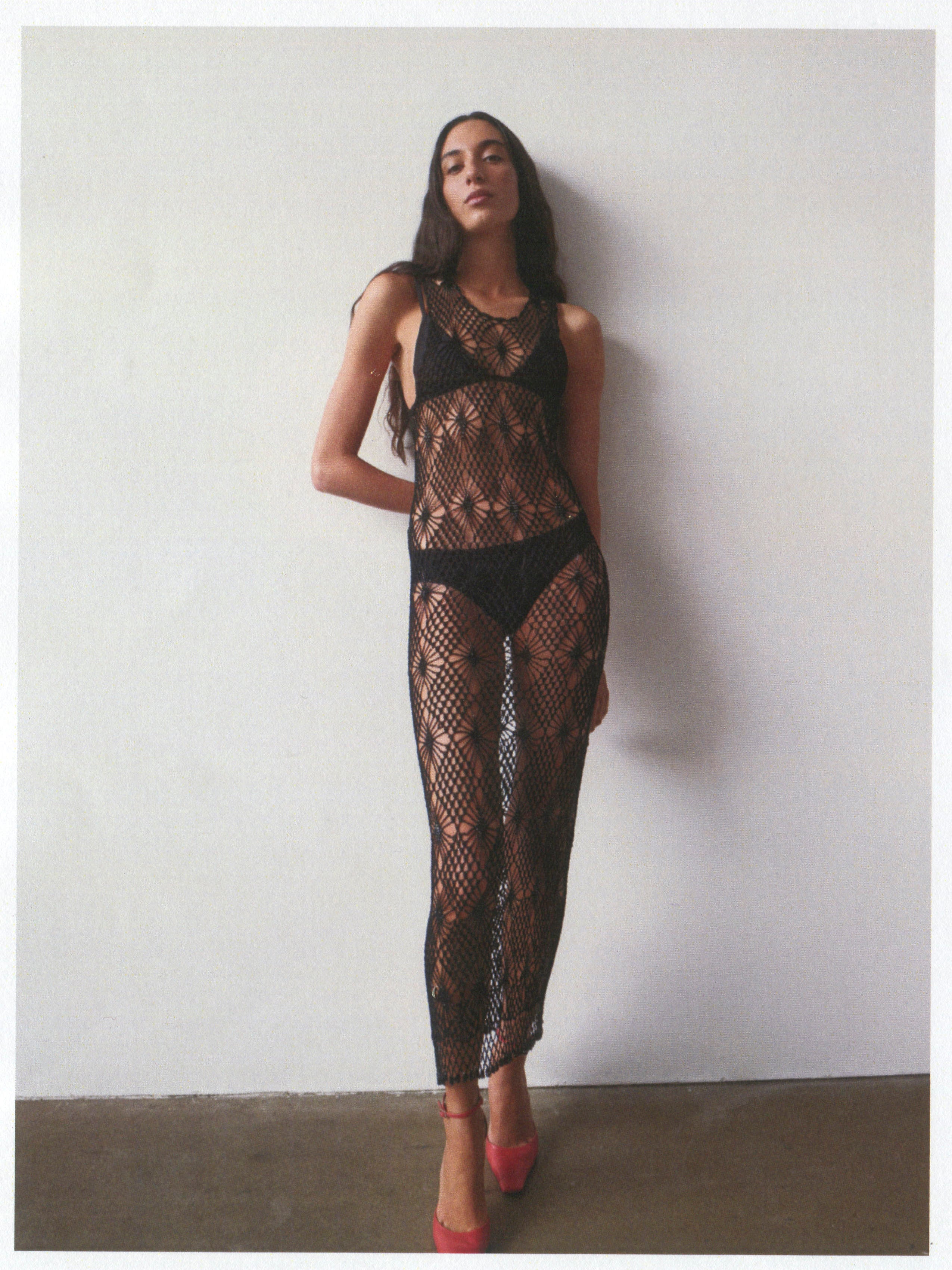 BEADED CROCHET DRESS