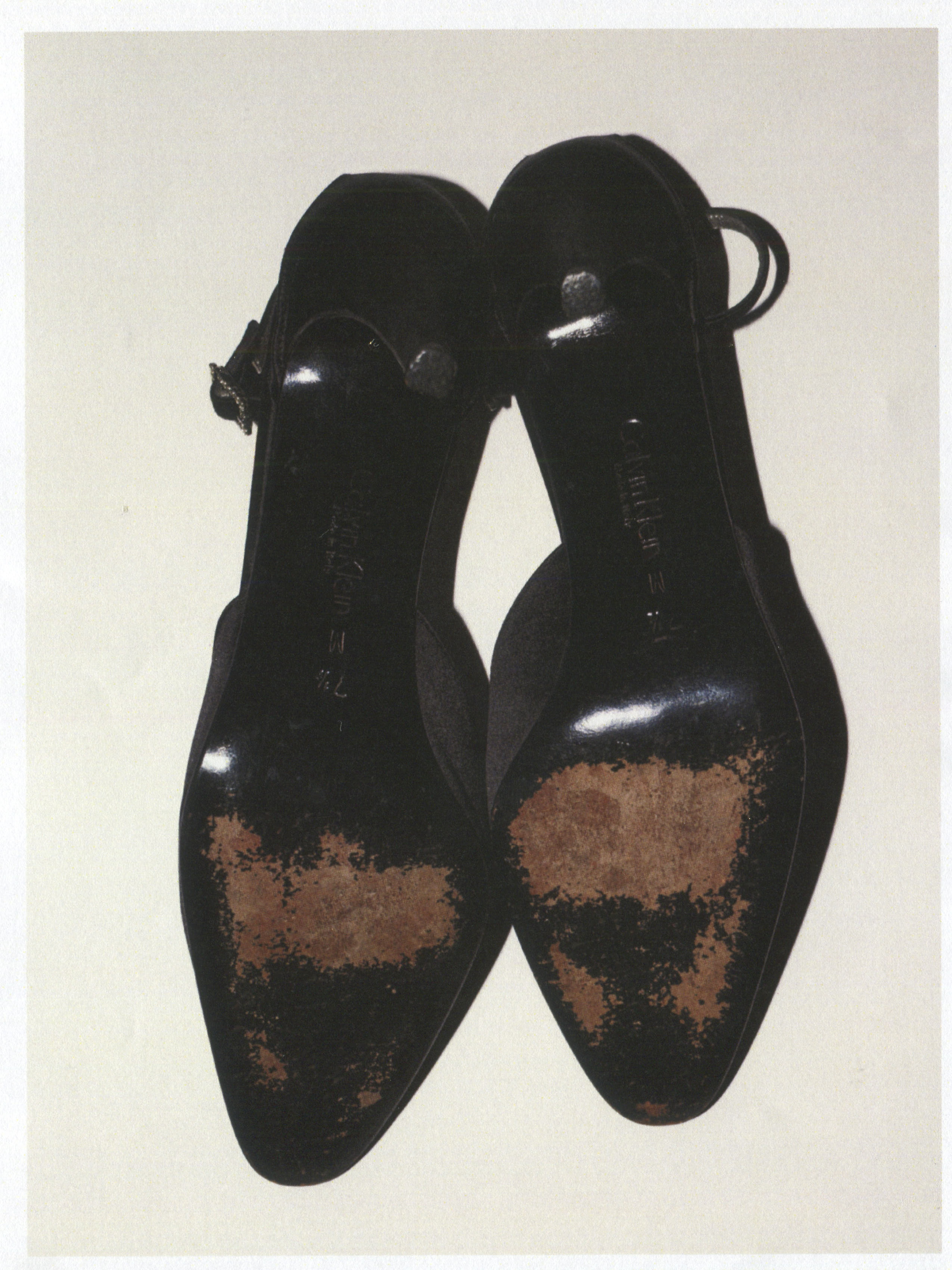 CALVIN KLEIN COLLECTION SATIN HEELS