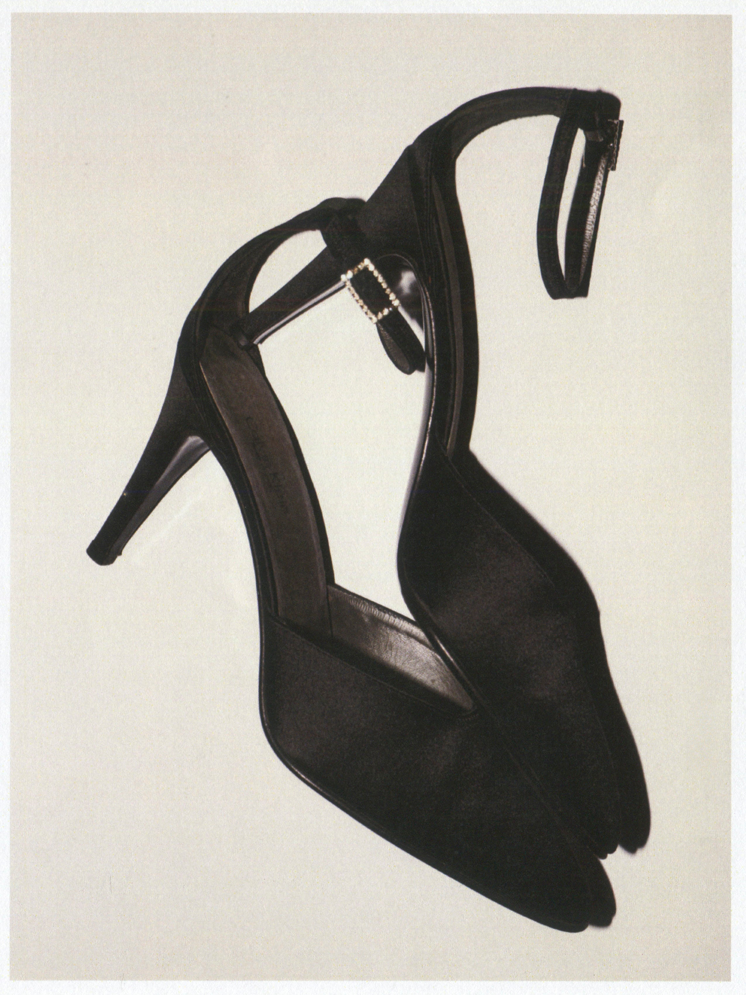 CALVIN KLEIN COLLECTION SATIN HEELS