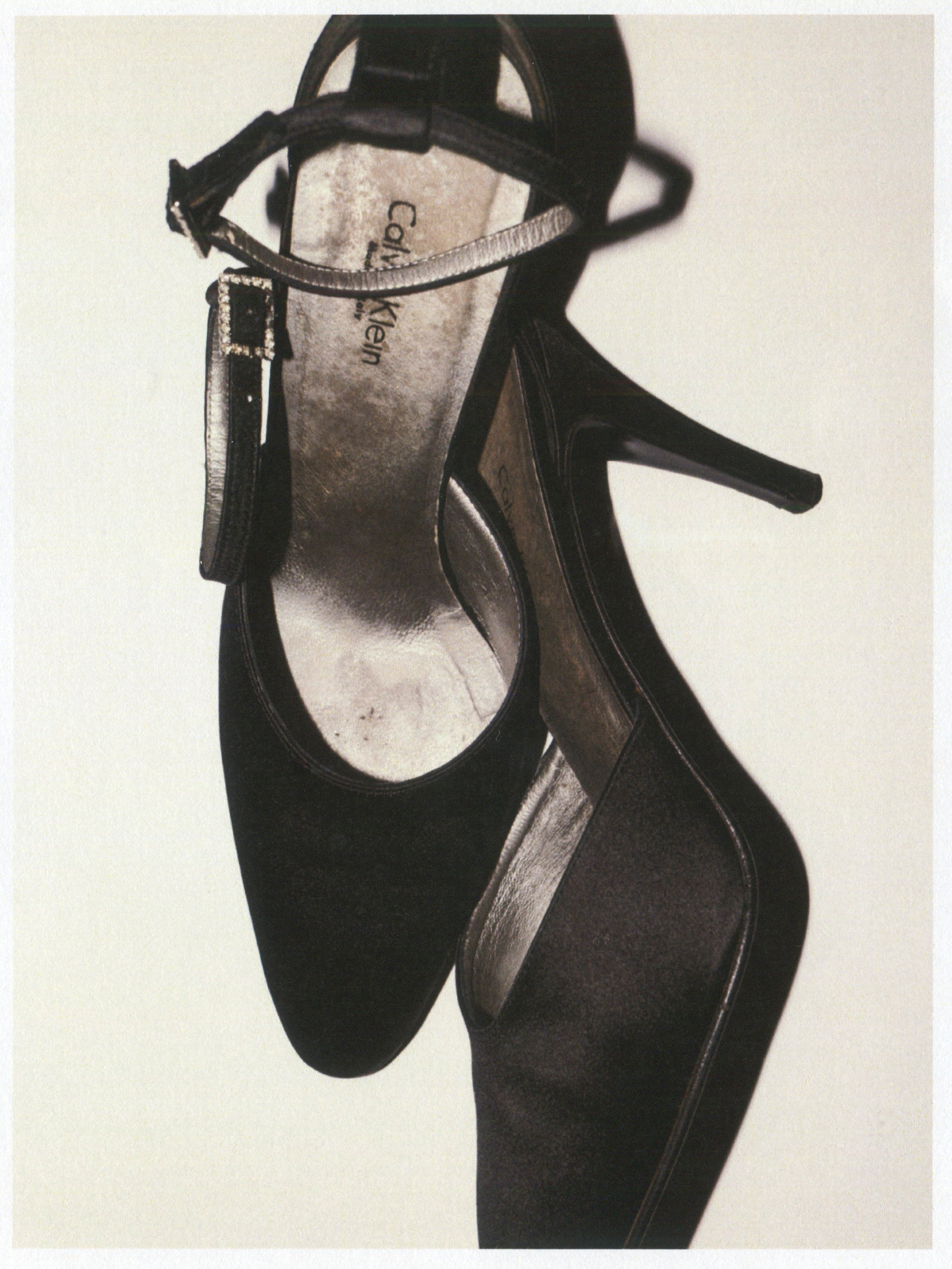 CALVIN KLEIN COLLECTION SATIN HEELS