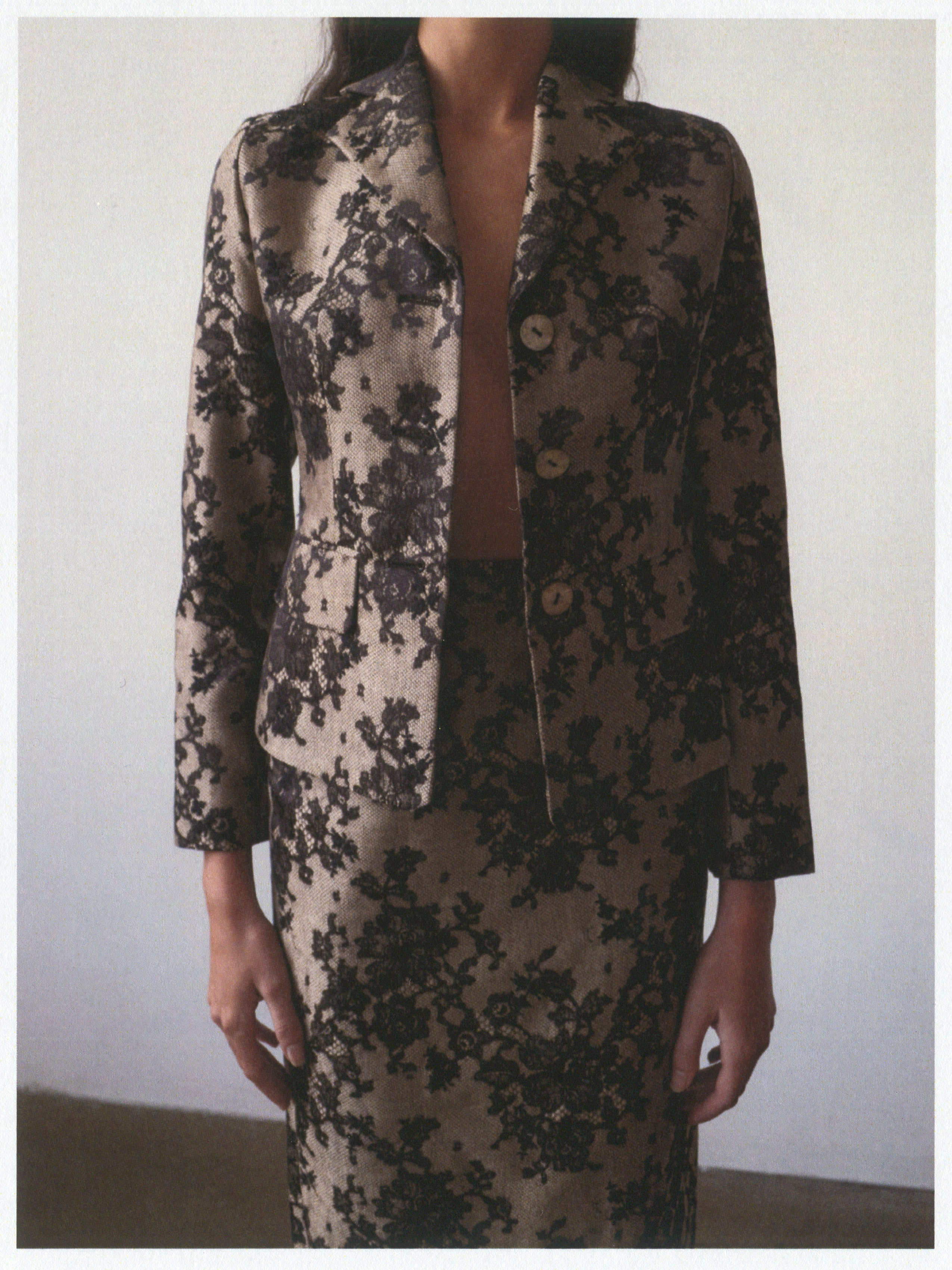 CELINE BY MICHAEL KORS FALL 2004 LACE SUIT