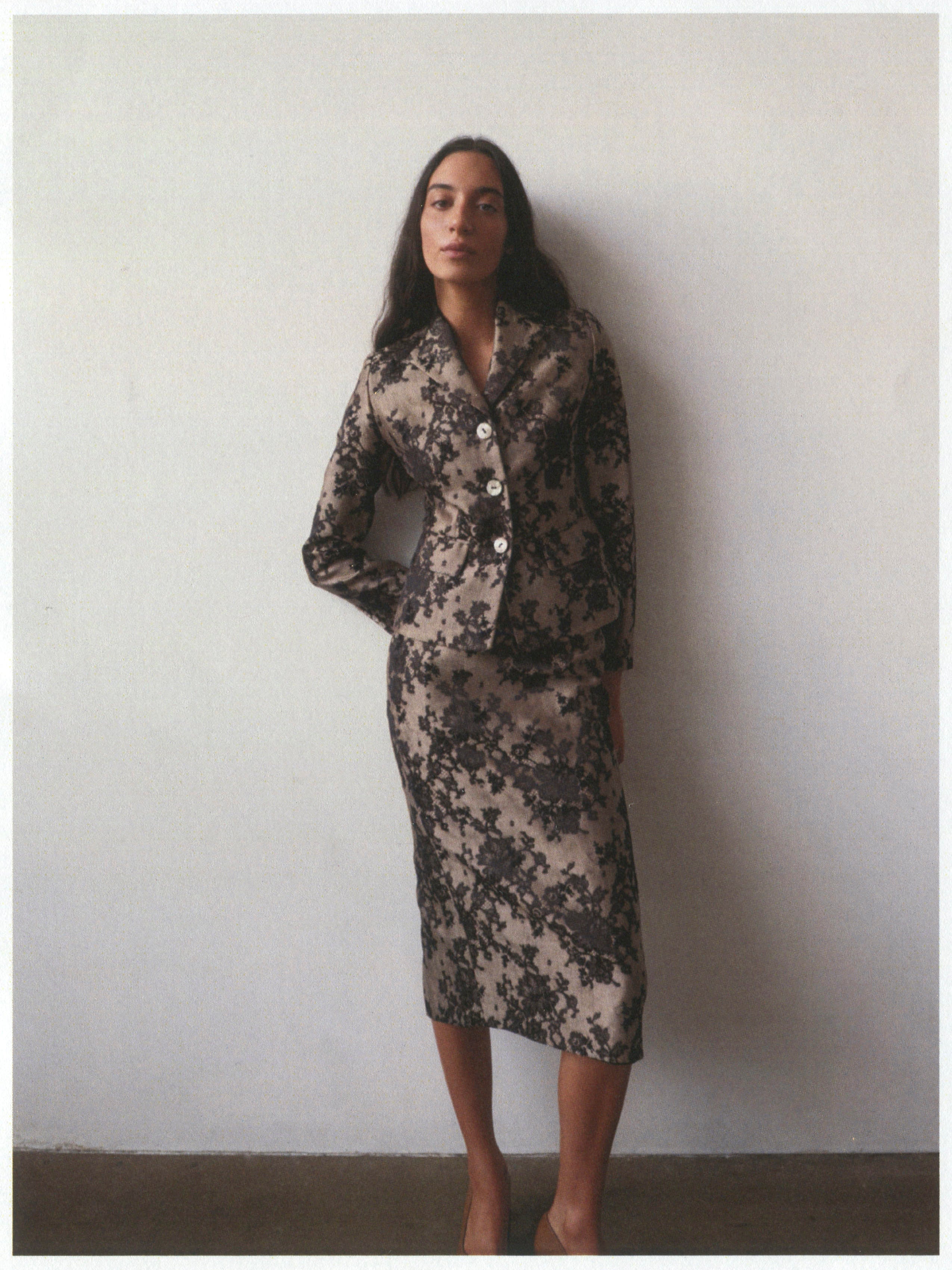 CELINE BY MICHAEL KORS FALL 2004 LACE SUIT