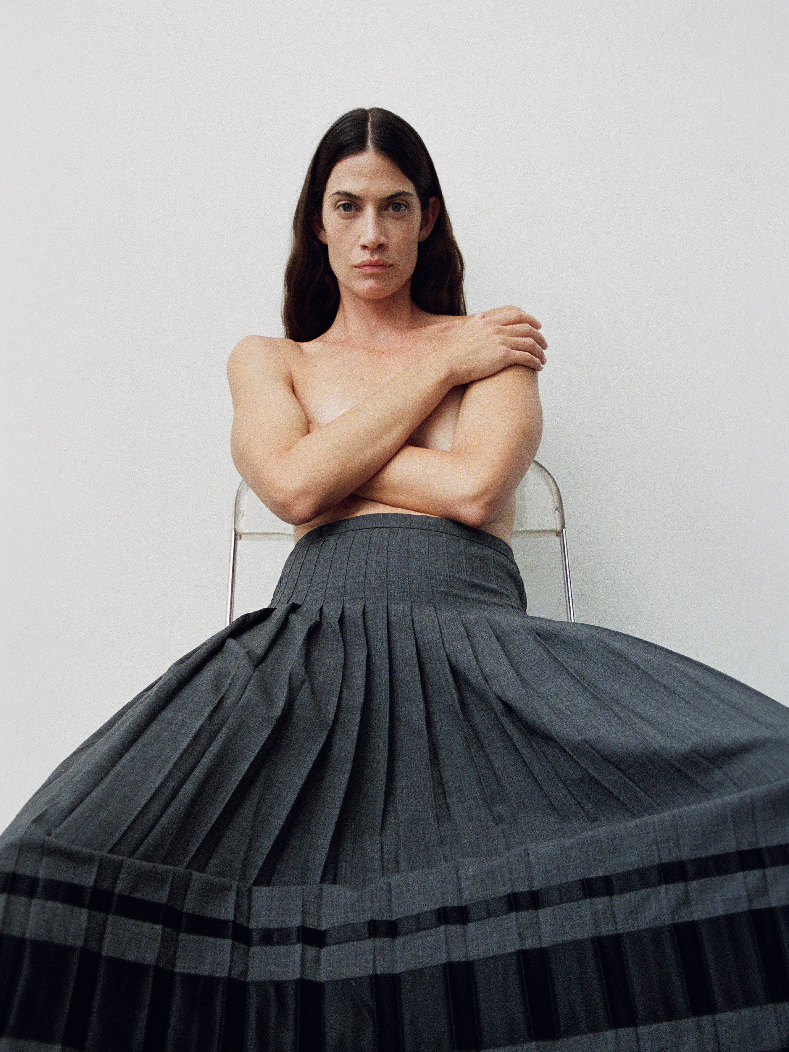 CELINE PLEATED SKIRT