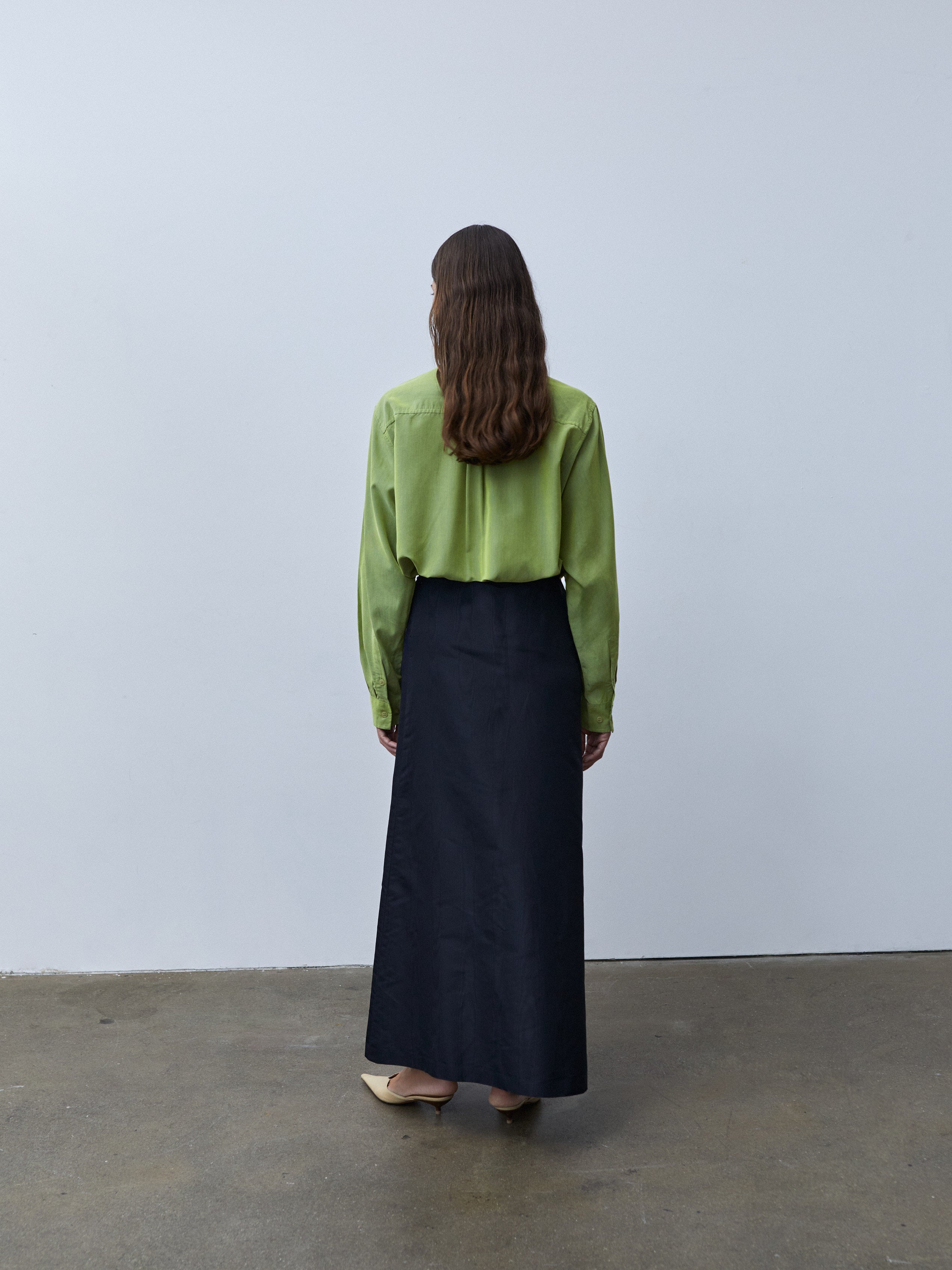 CESARE FABBRI MOIRE SKIRT