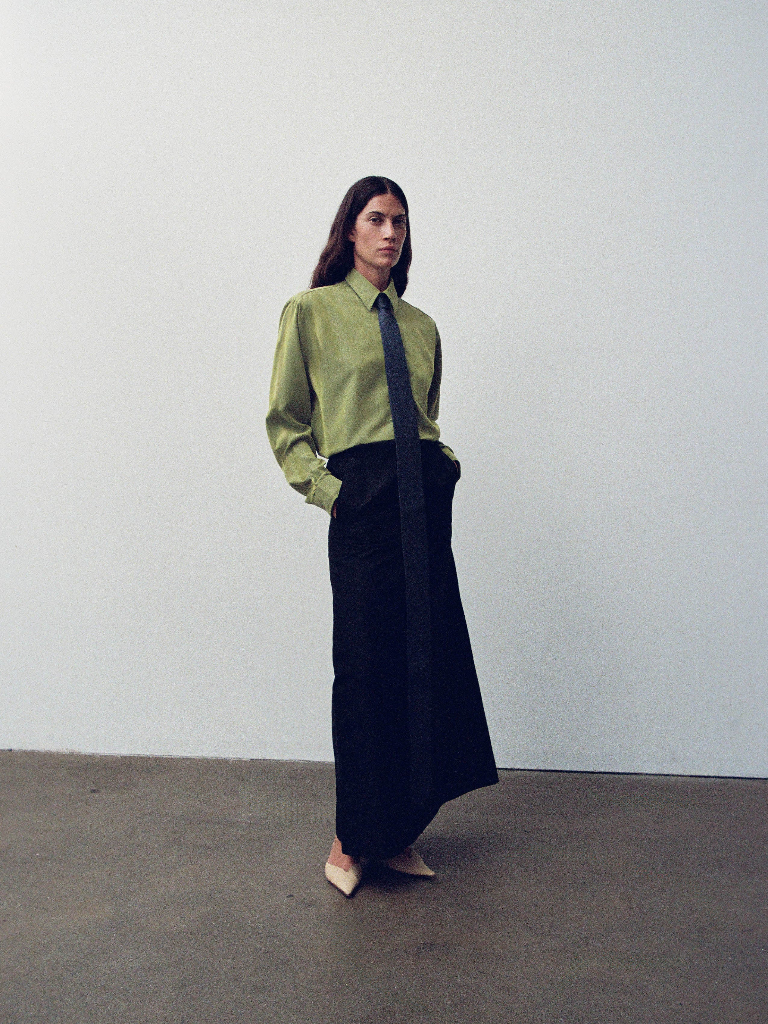 CESARE FABBRI MOIRE SKIRT