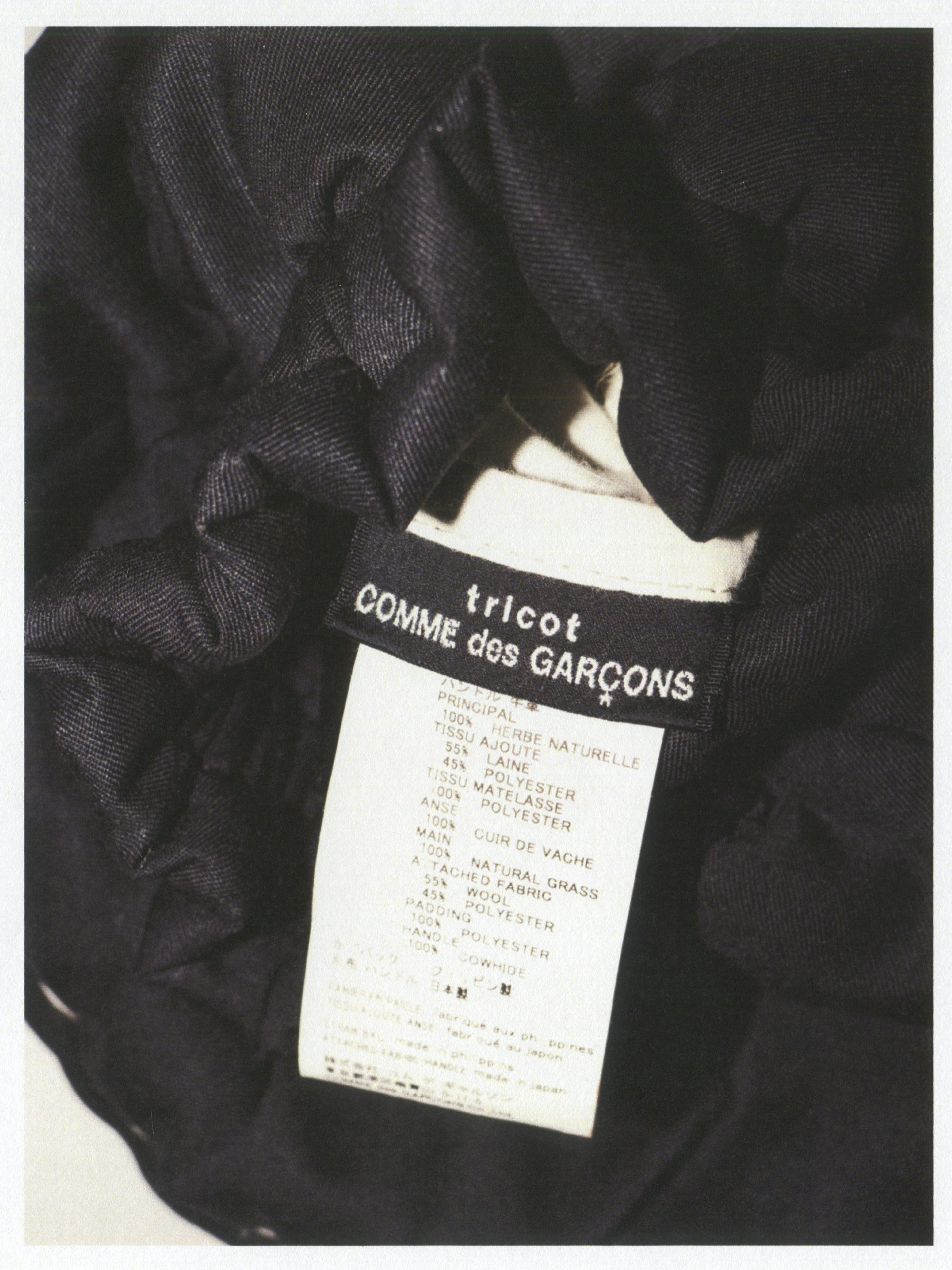 COMME DES GARCONS TRICOT BAG