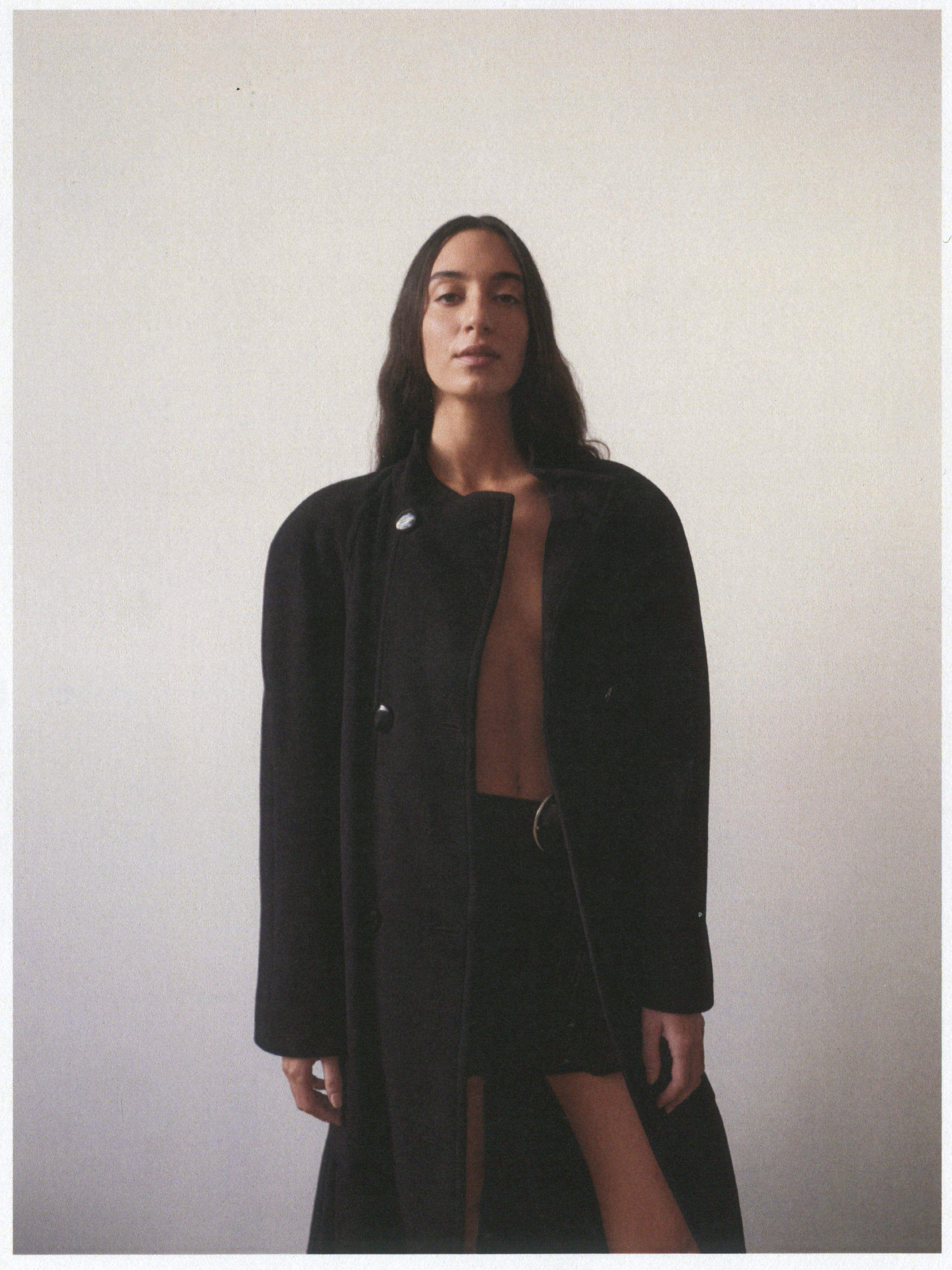 DOUBLE BREASTED WOOL COAT