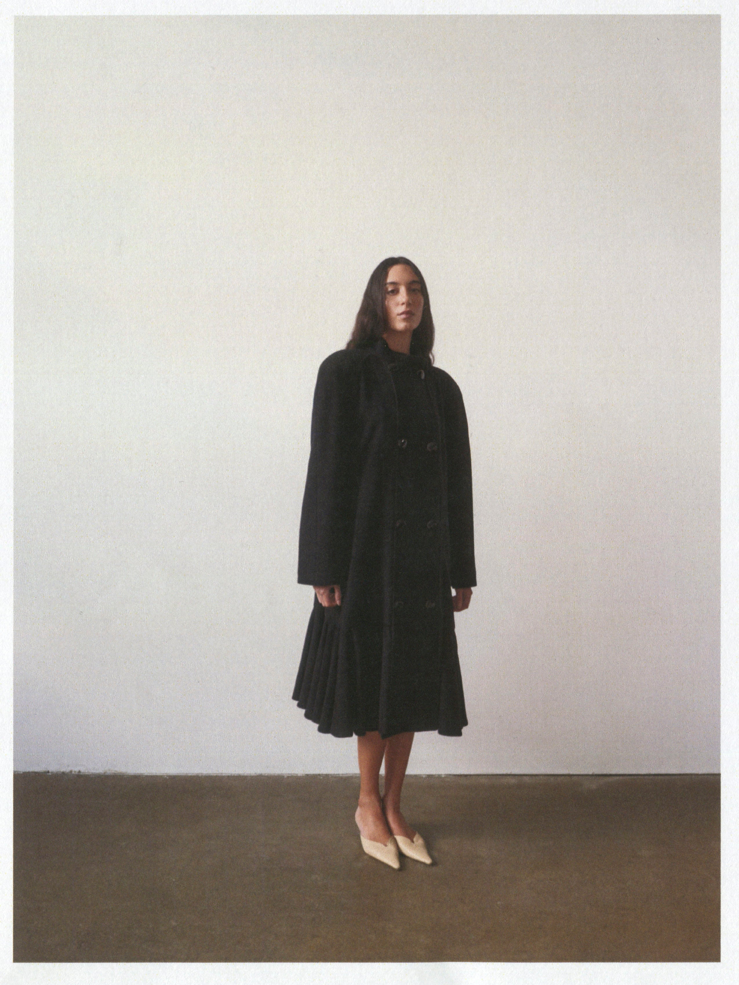 DOUBLE BREASTED WOOL COAT