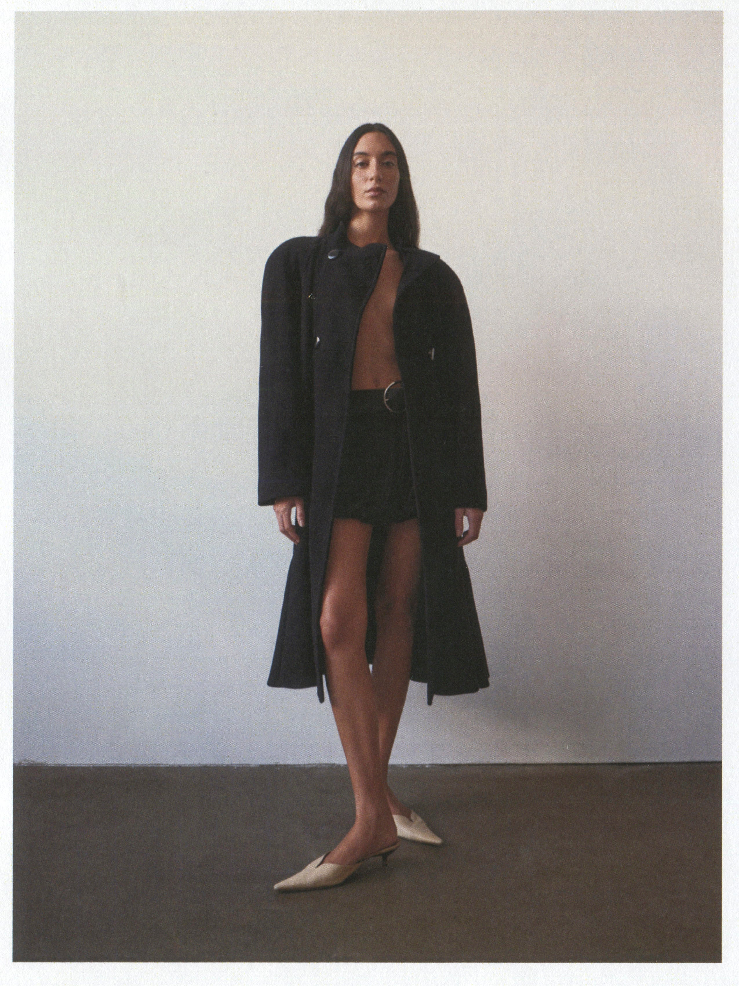 DOUBLE BREASTED WOOL COAT