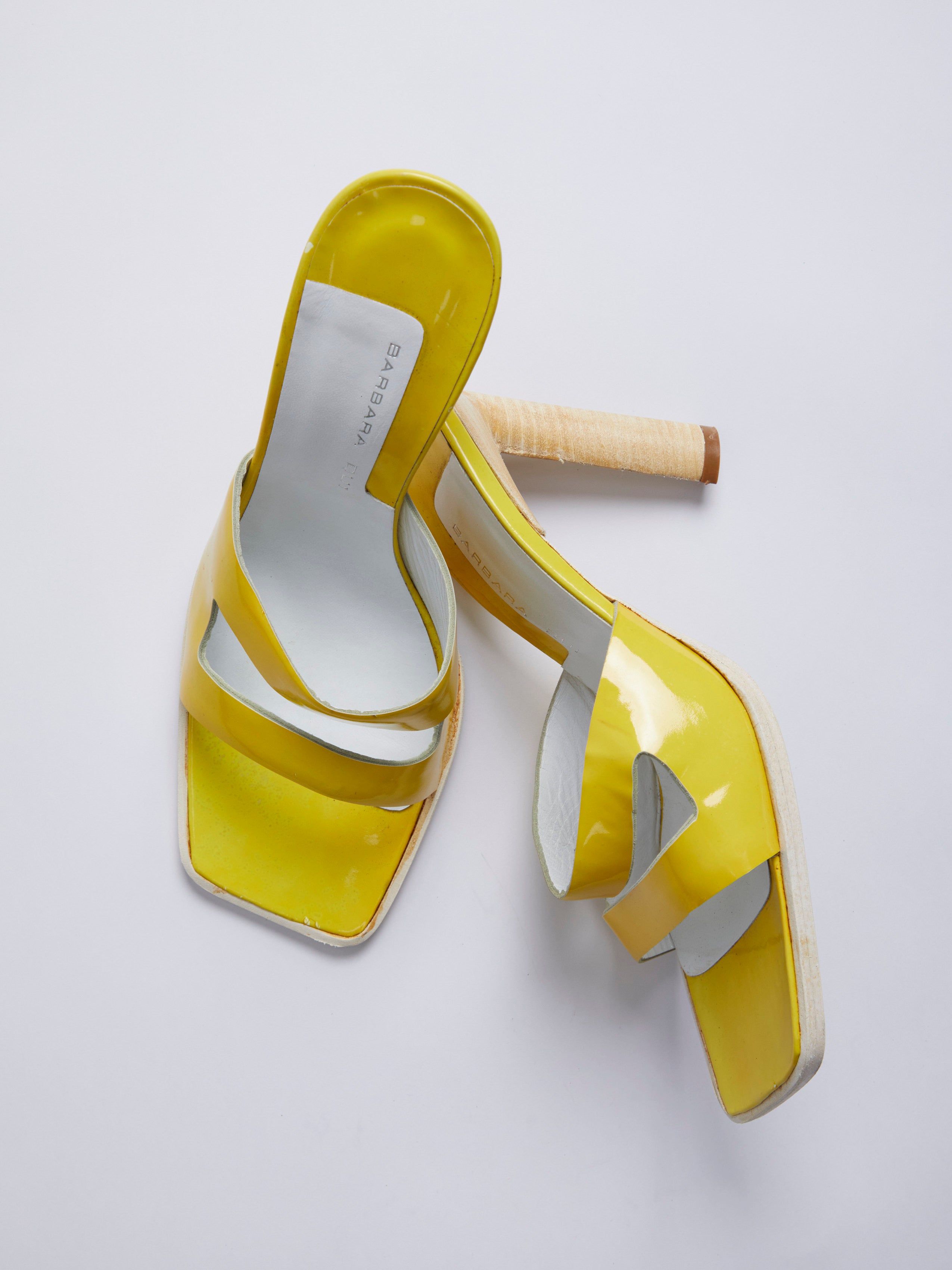 BARBARA BUI PATENT LEATHER MULES