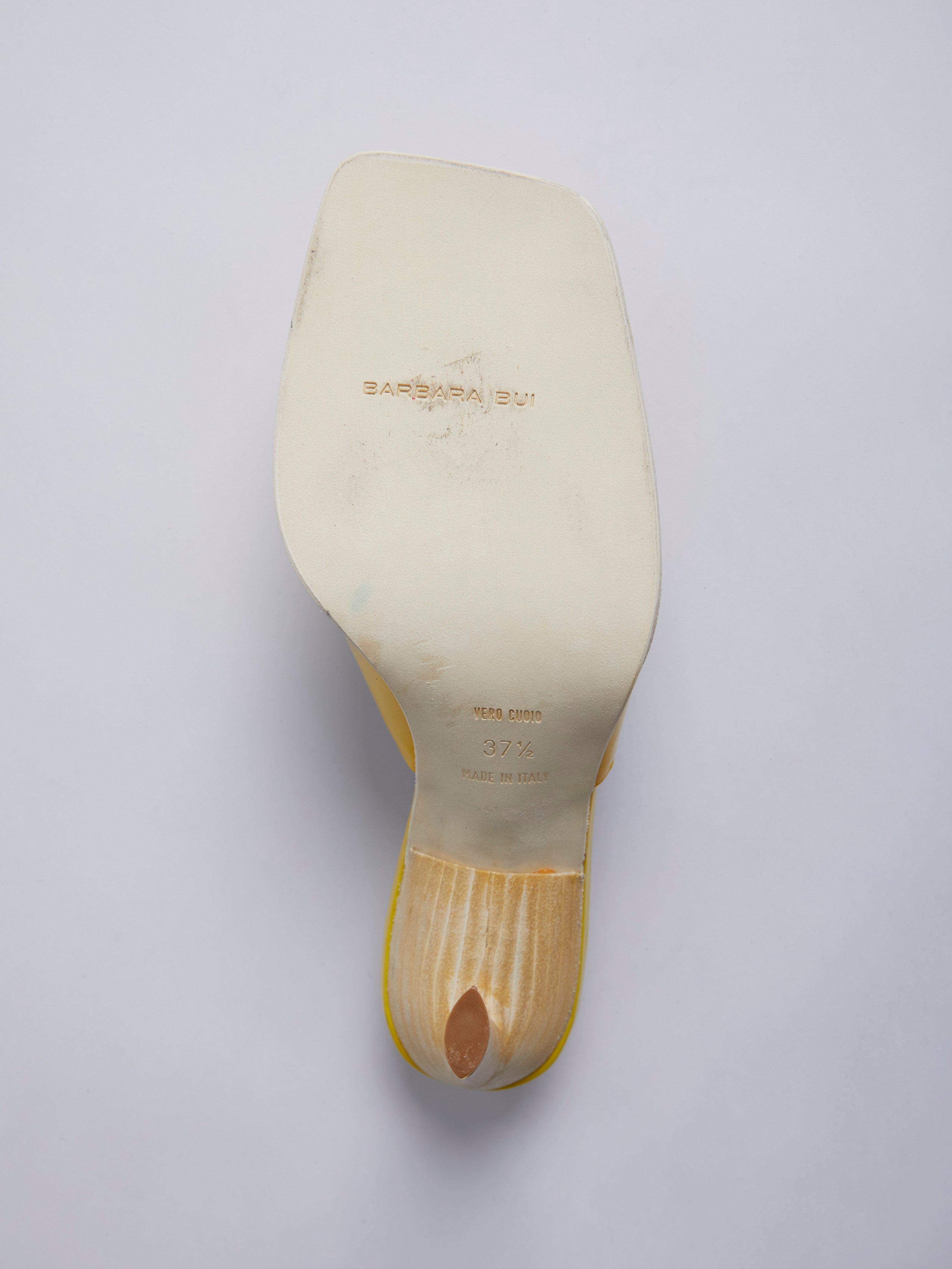 BARBARA BUI PATENT LEATHER MULES