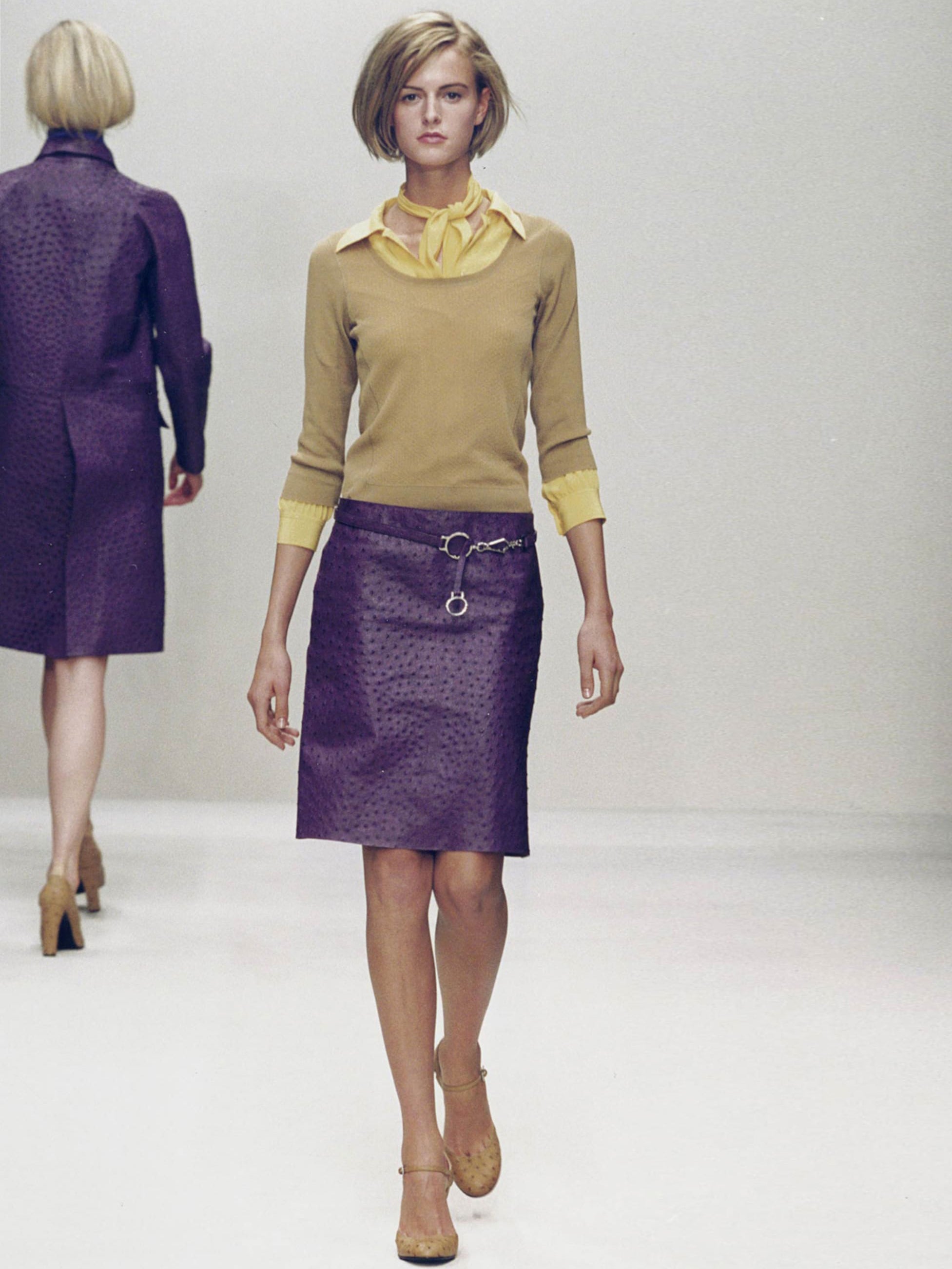 PRADA SPRING SUMMER 2000 OSTRICH HEELS