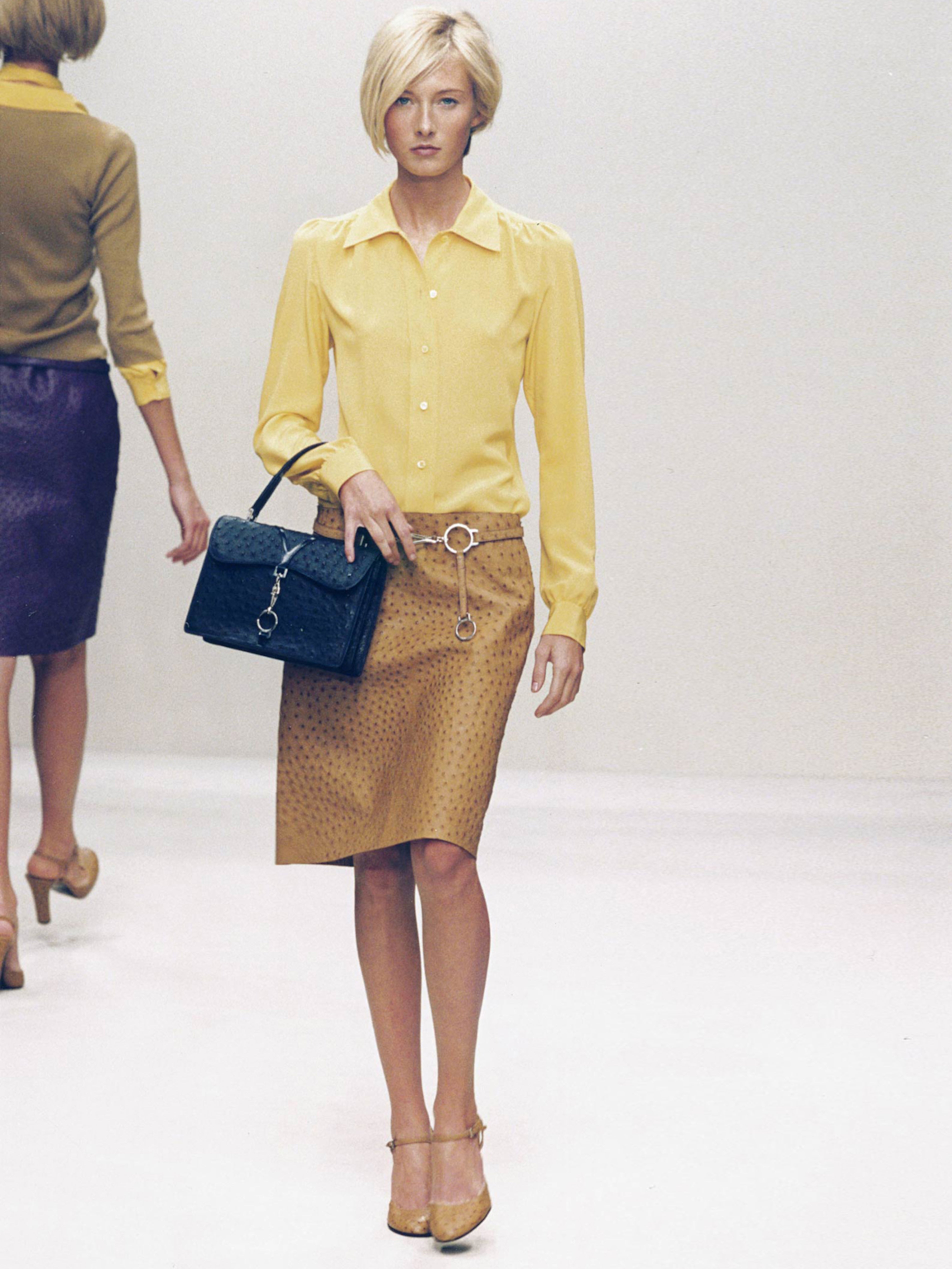 PRADA SPRING SUMMER 2000 OSTRICH HEELS