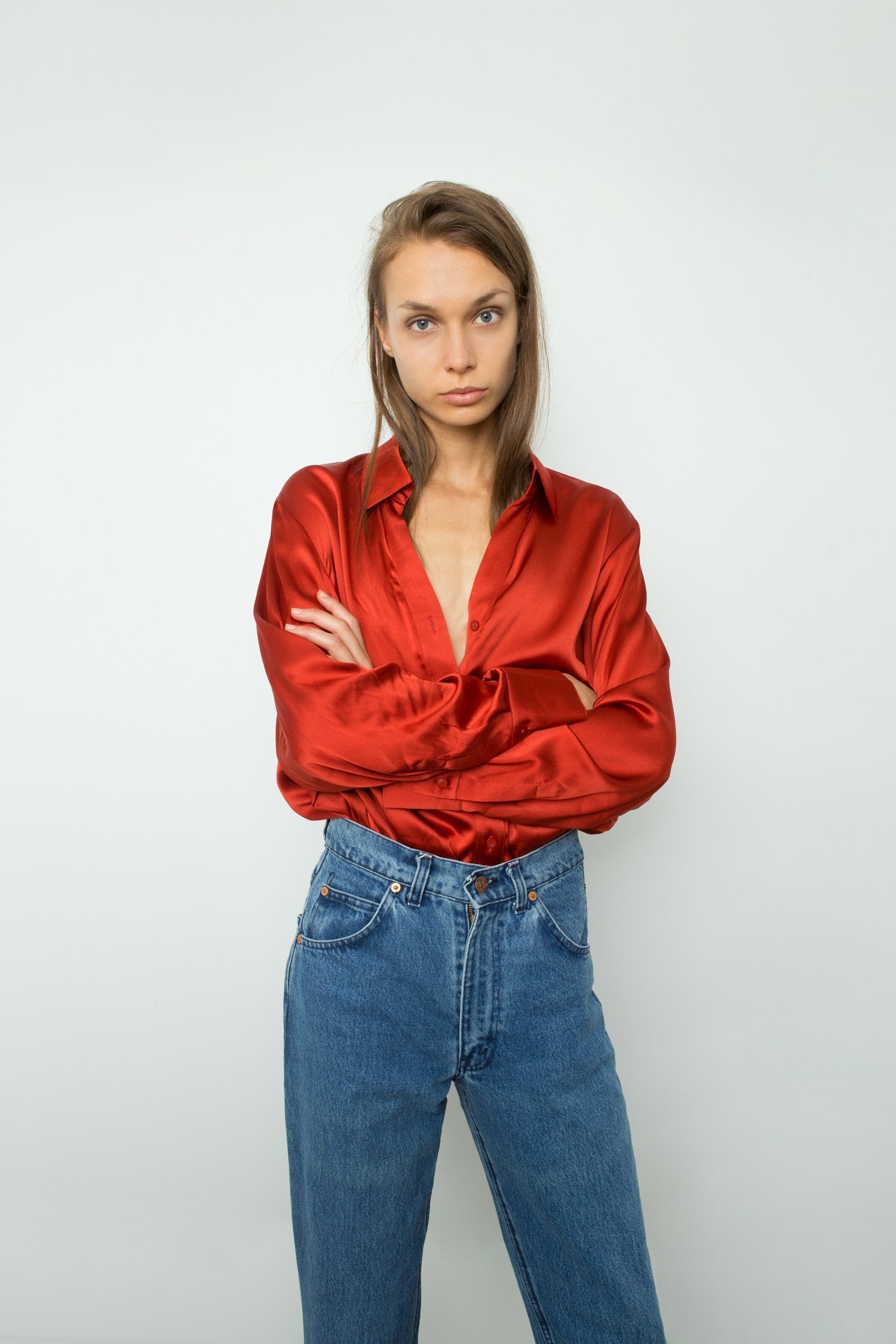 OVERSIZED SILK SHIRT