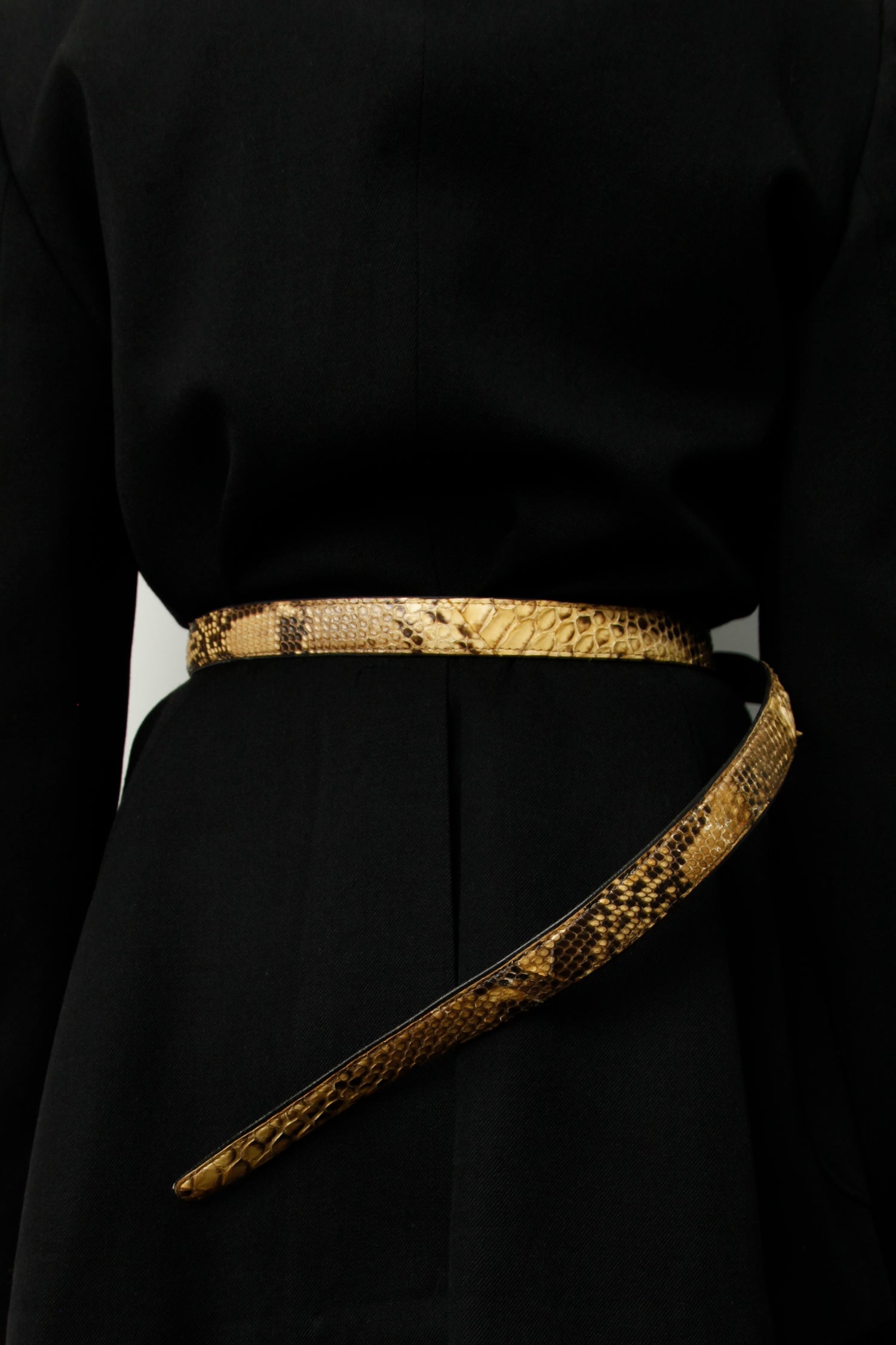 SNAKESKIN BELT