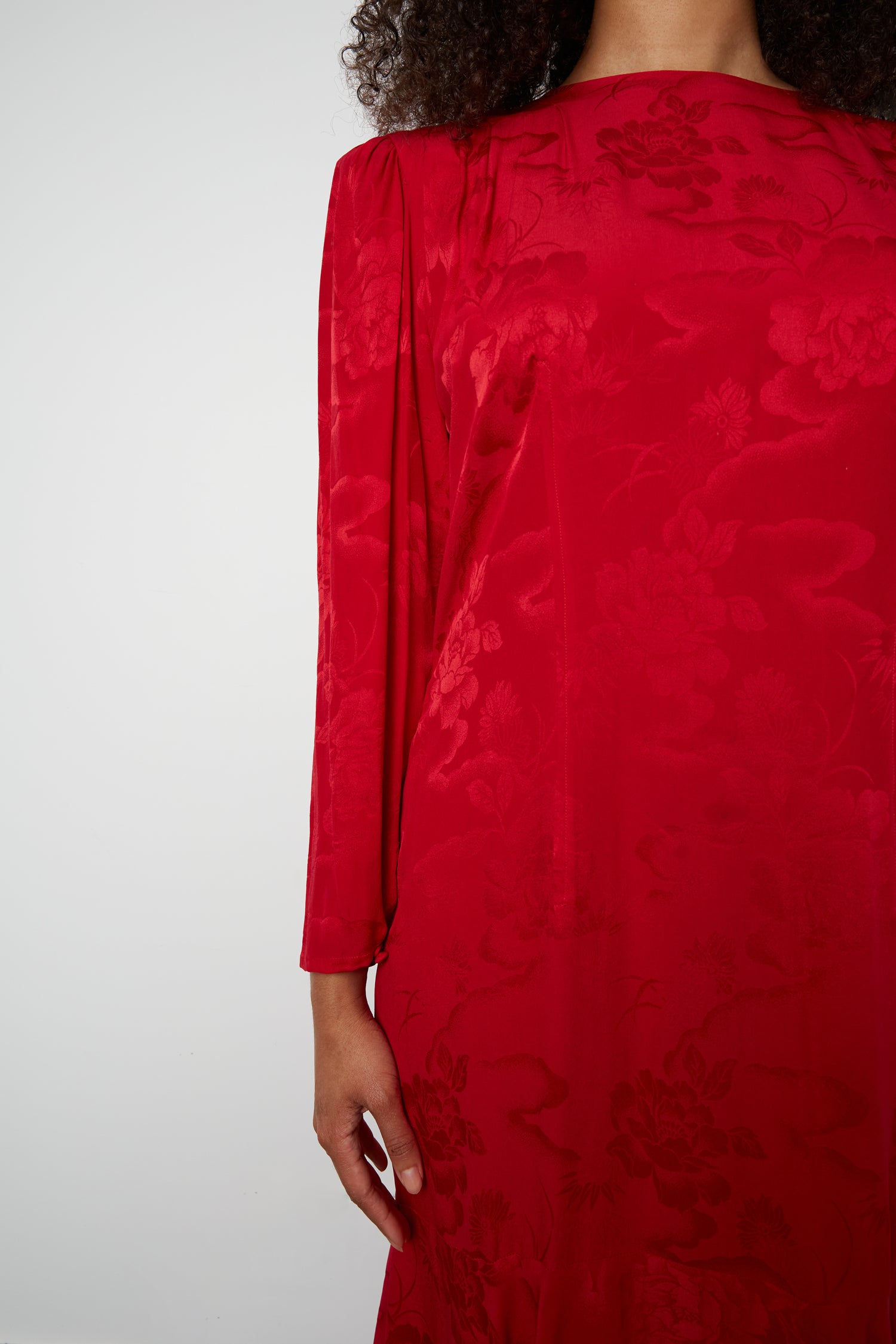 SILK JACQUARD DRESS
