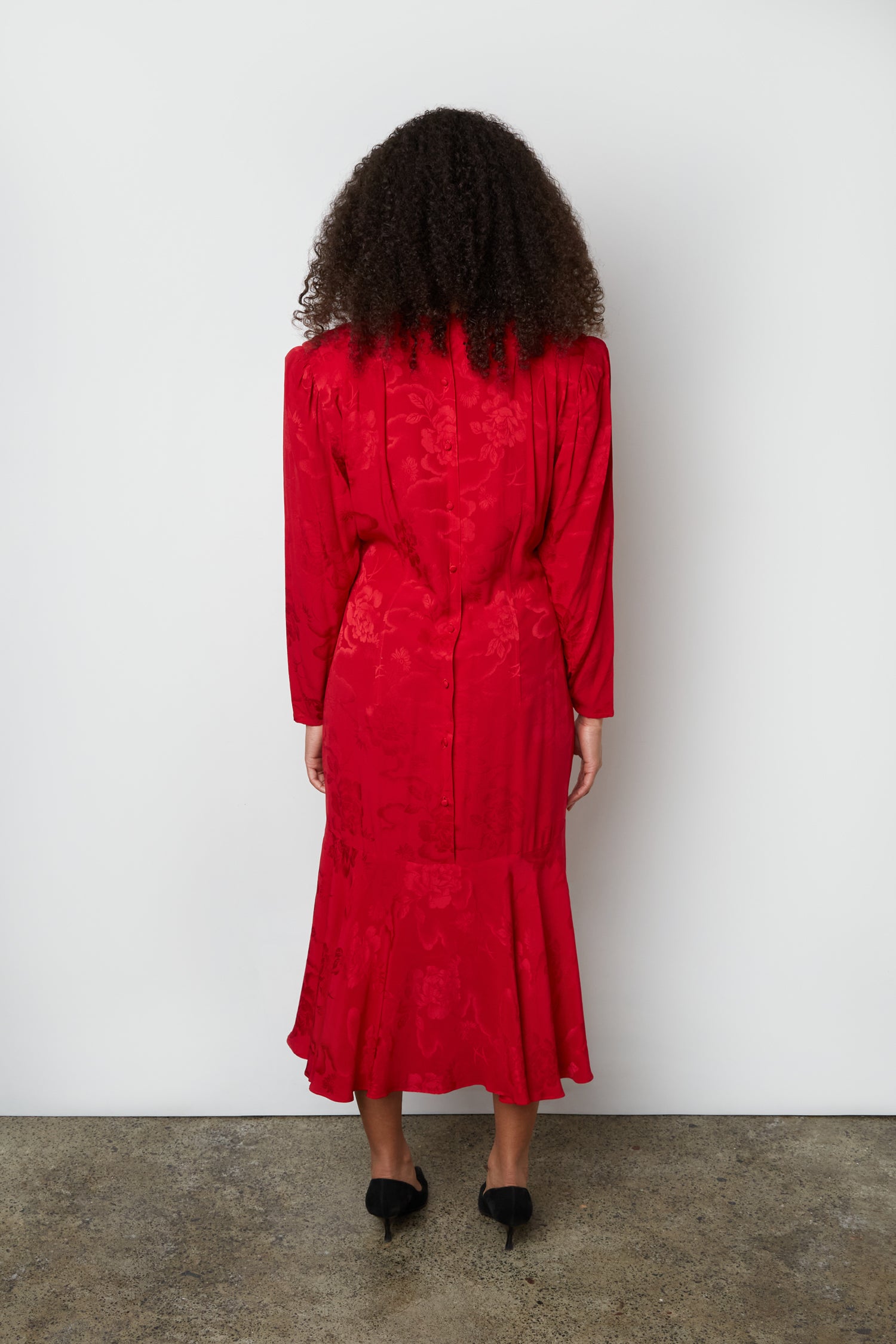 SILK JACQUARD DRESS