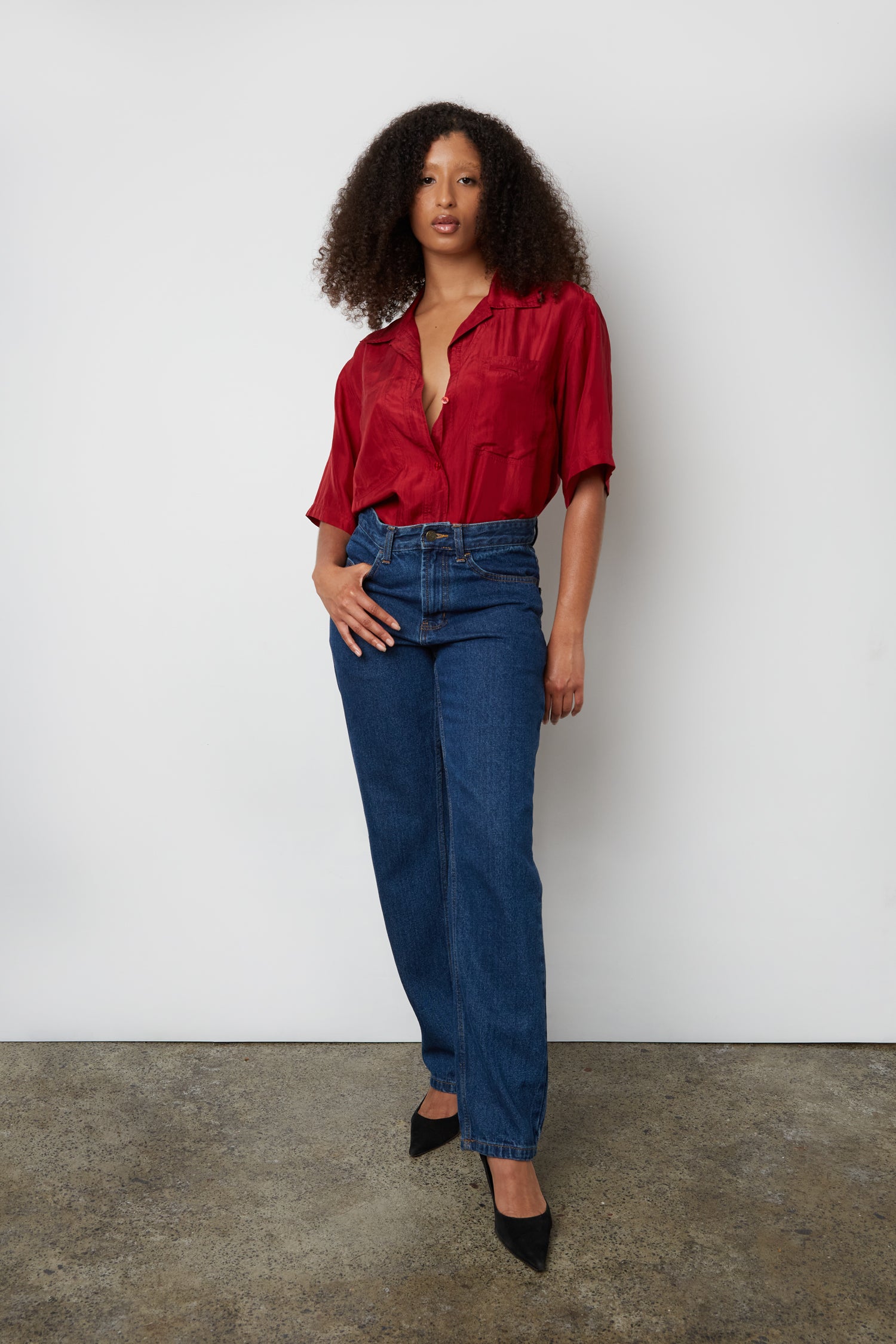ROSE SILK SHIRT