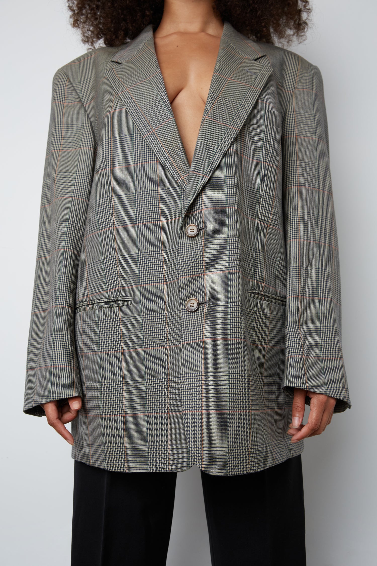 MENS CHECK BLAZER