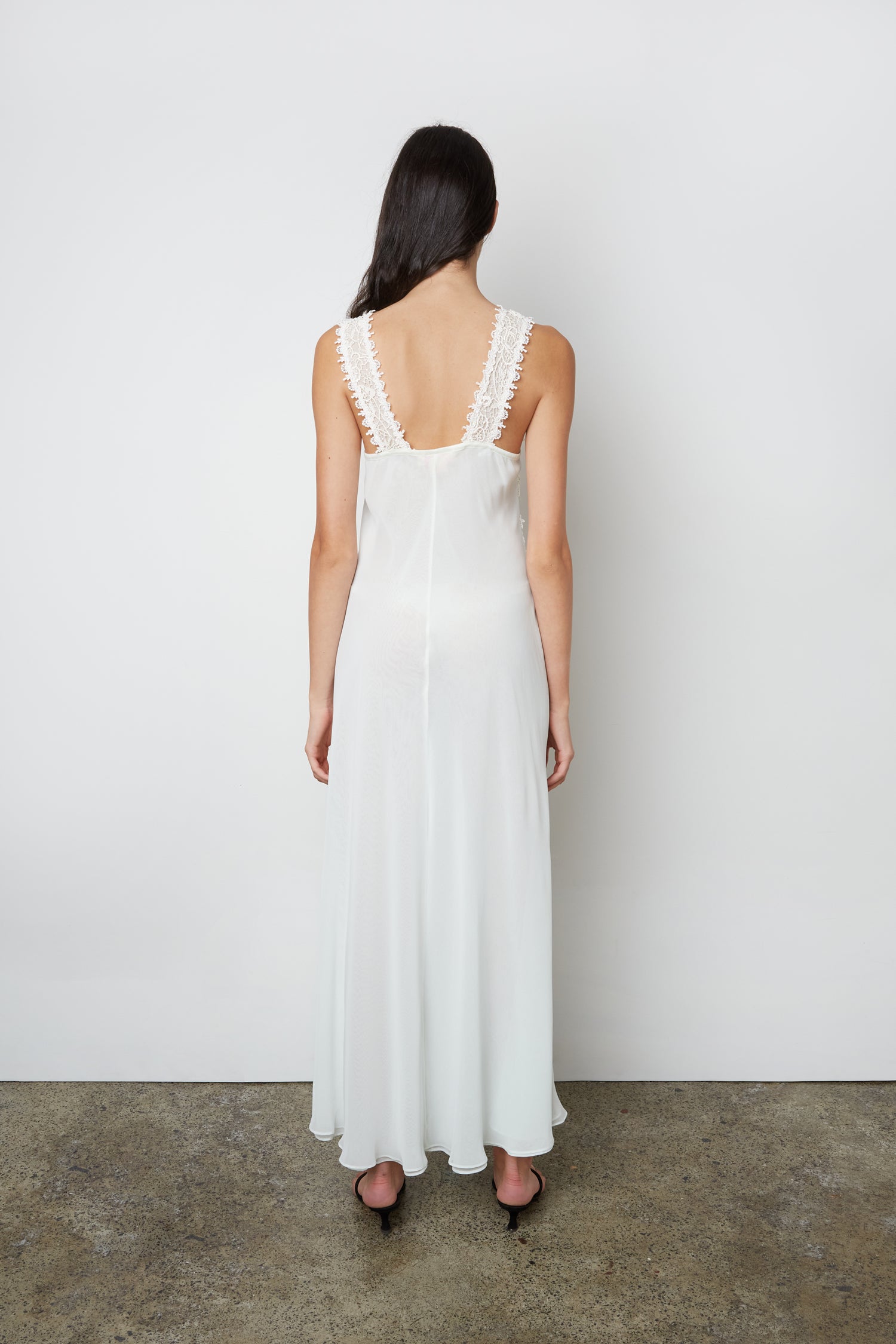 PANELLED LACE DRESS