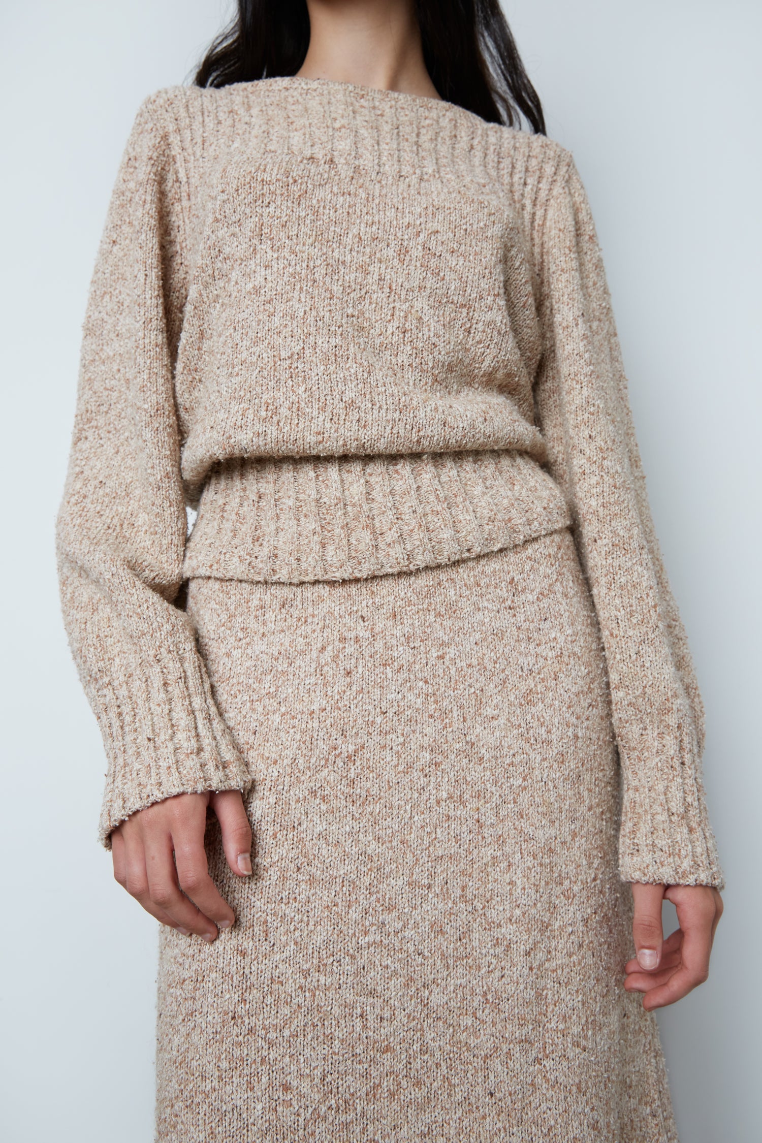 SILK WOOL KNIT SET