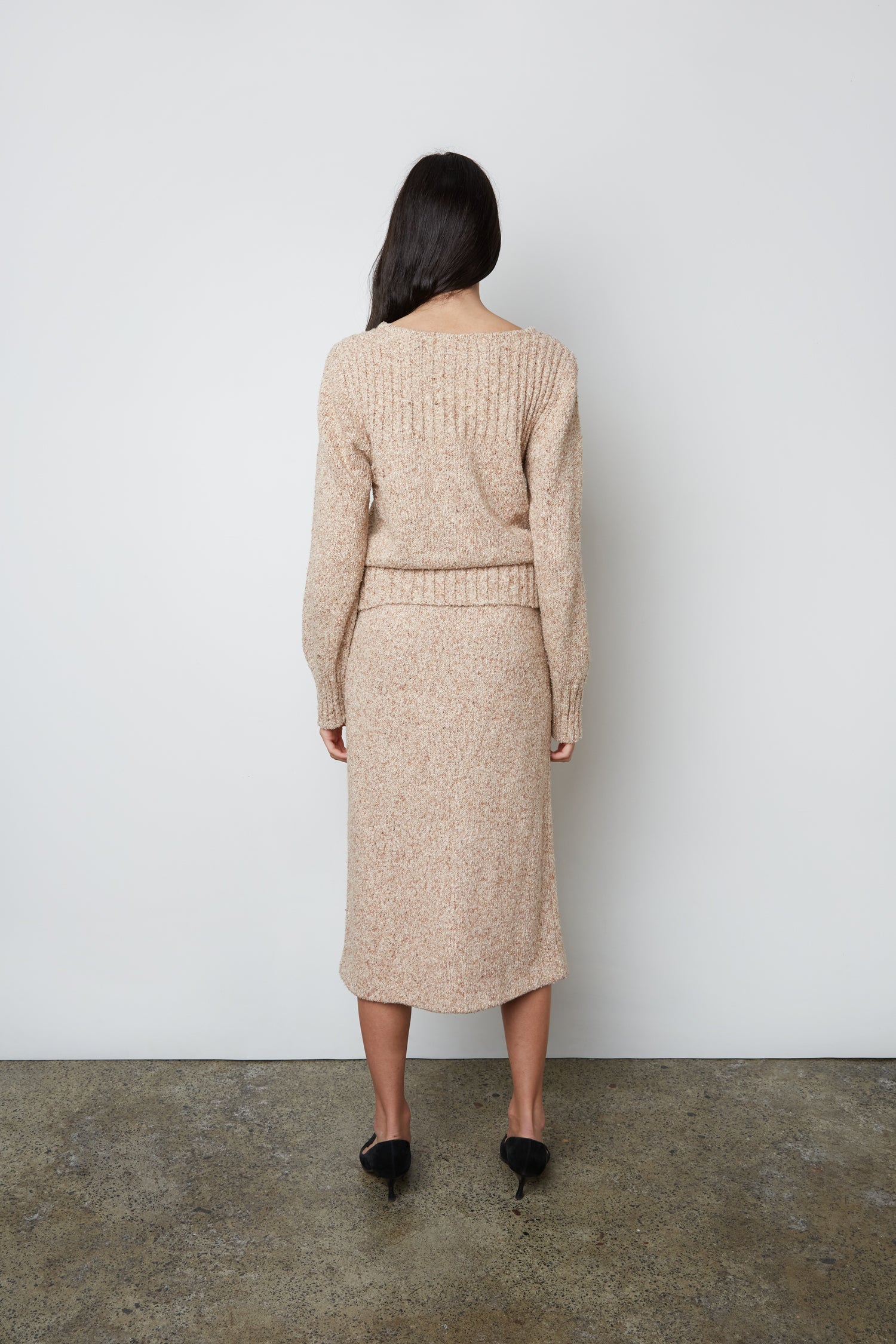 SILK WOOL KNIT SET