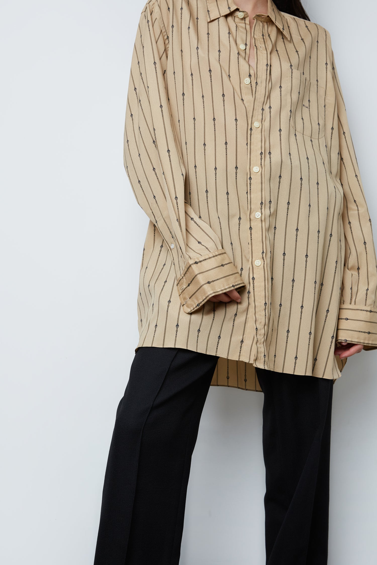 BELT STRIPE SHIRT