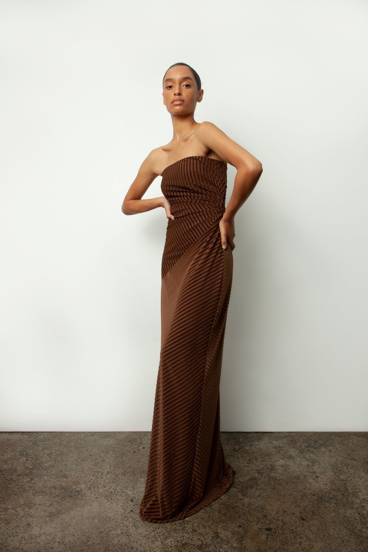 MATTHEW EAGER STRAPLESS GOWN