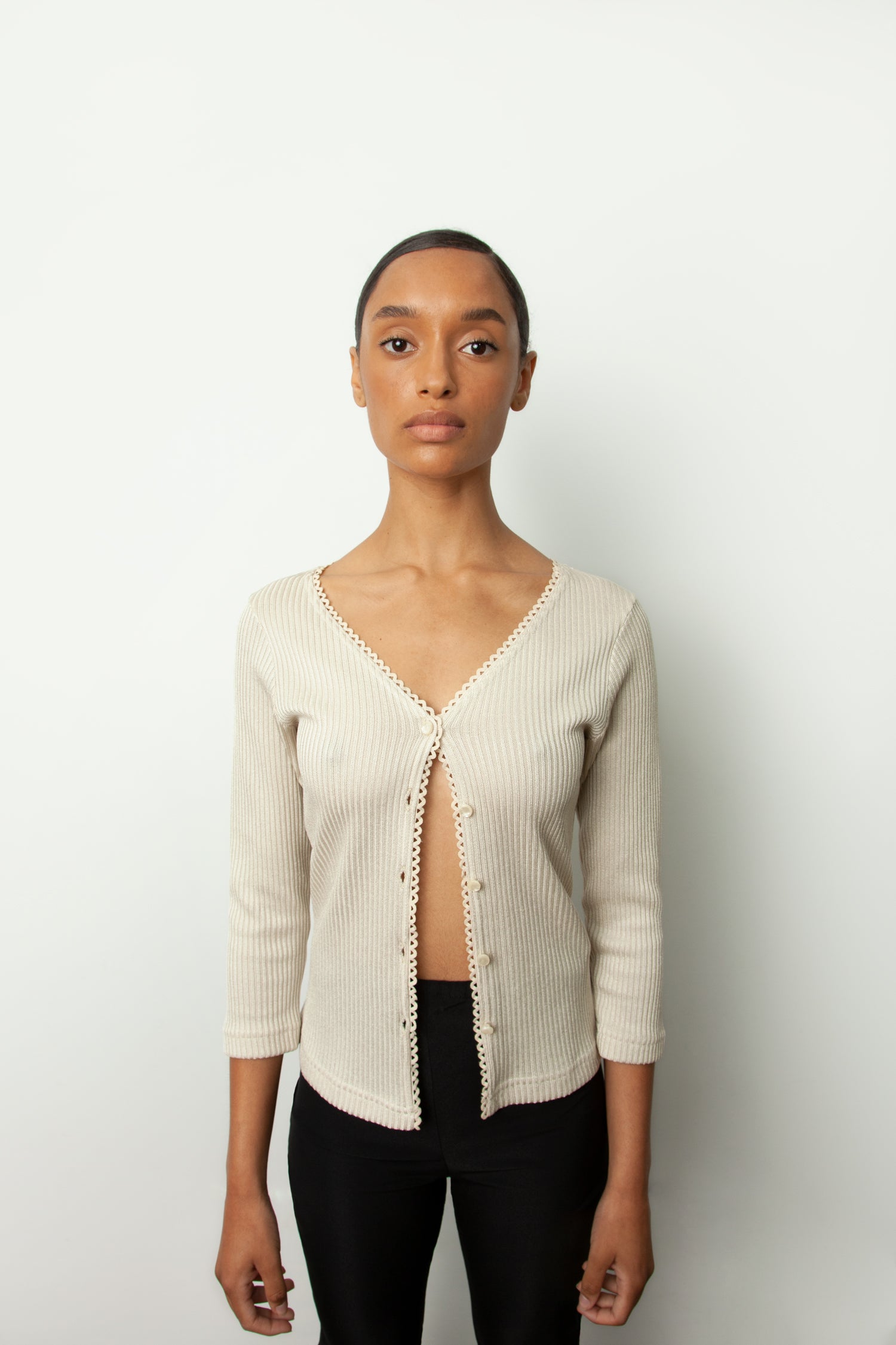 RIB CARDIGAN