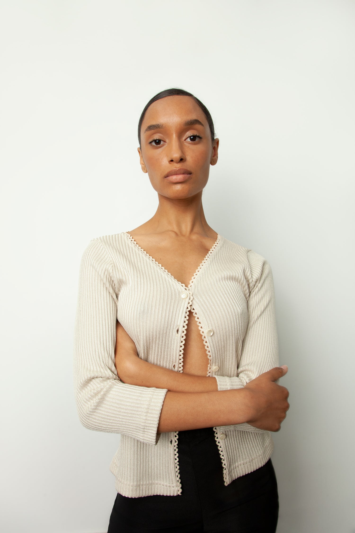 RIB CARDIGAN