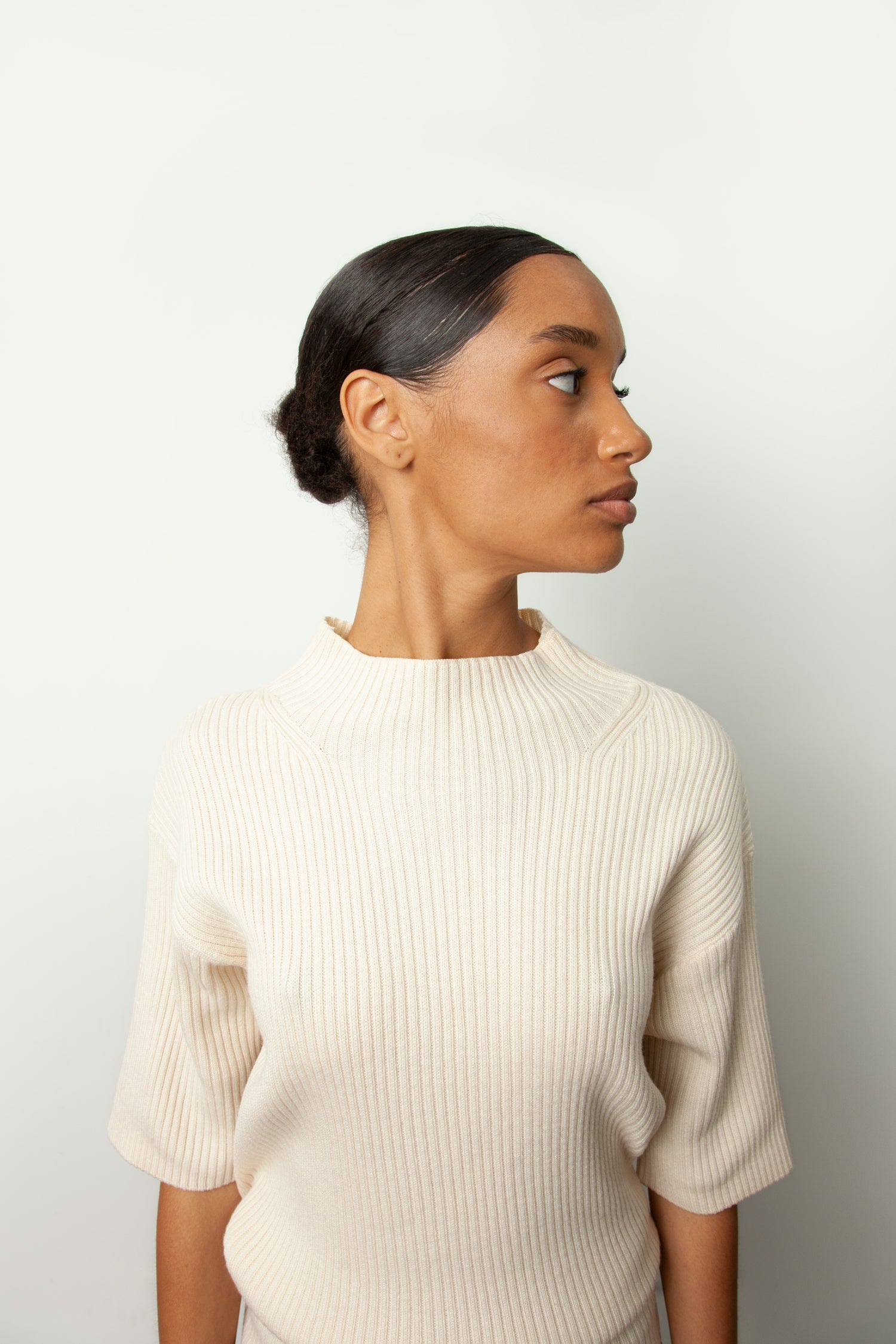 RIB KNIT TEE
