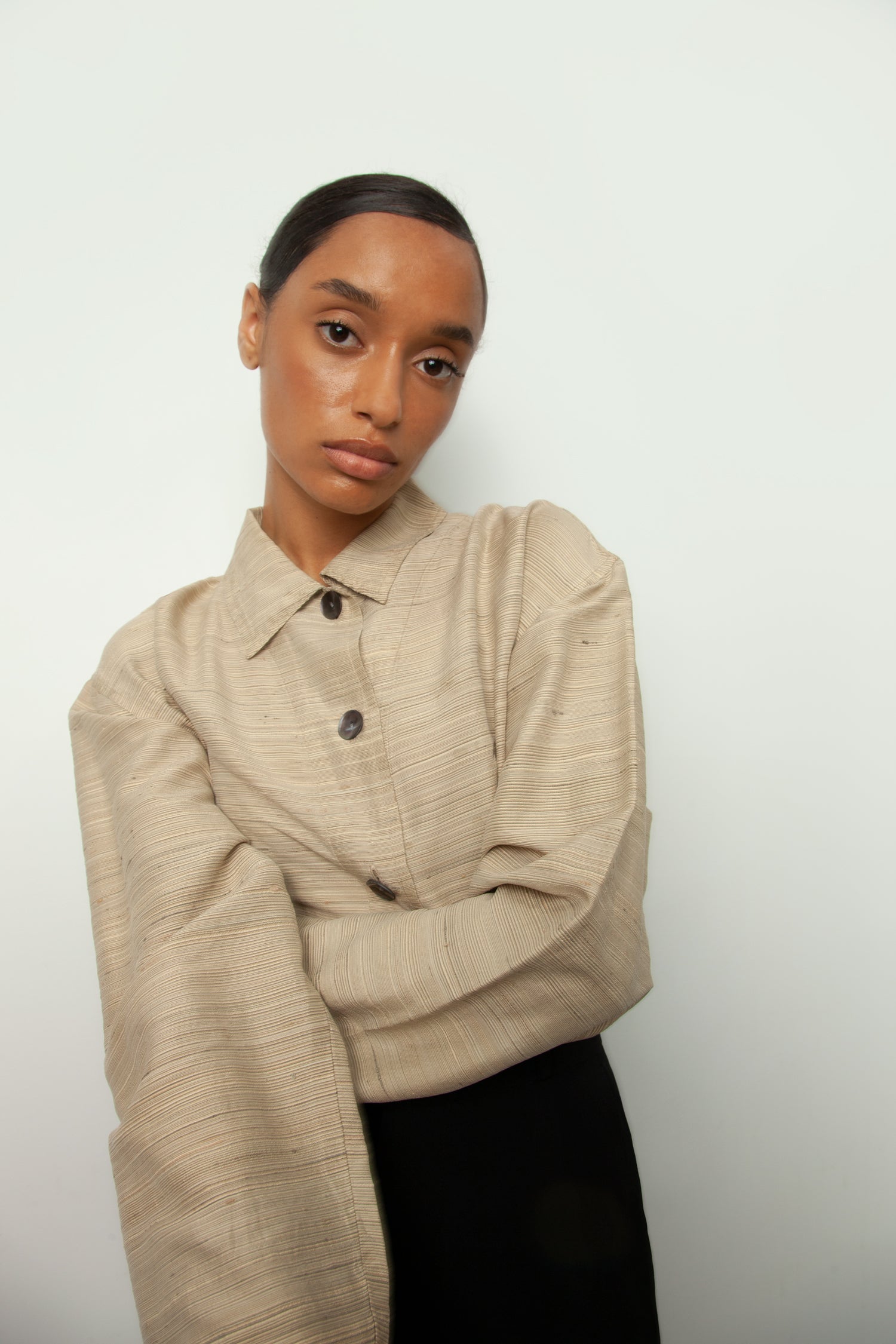 RAW SILK SHIRT