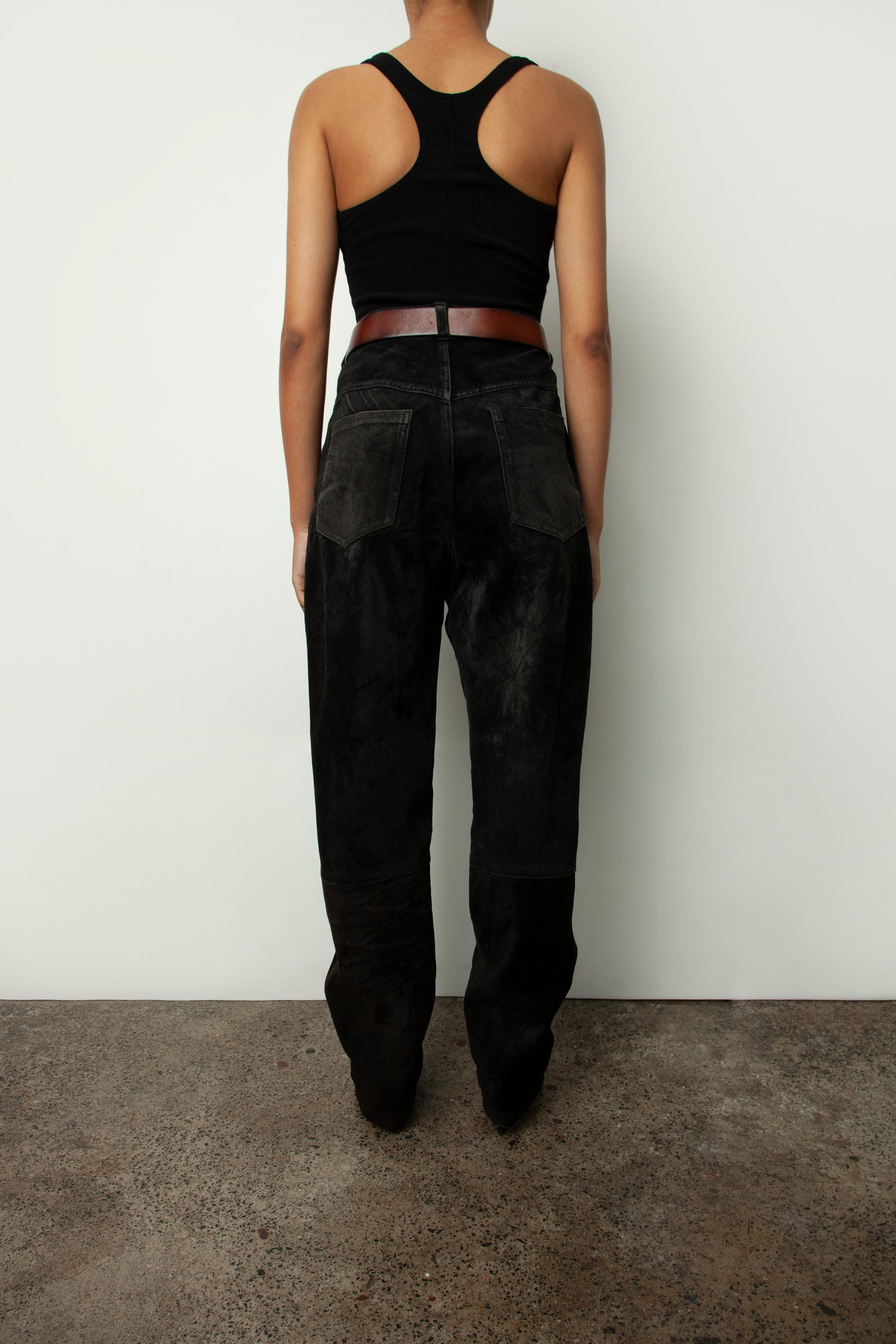 SUEDE TROUSERS