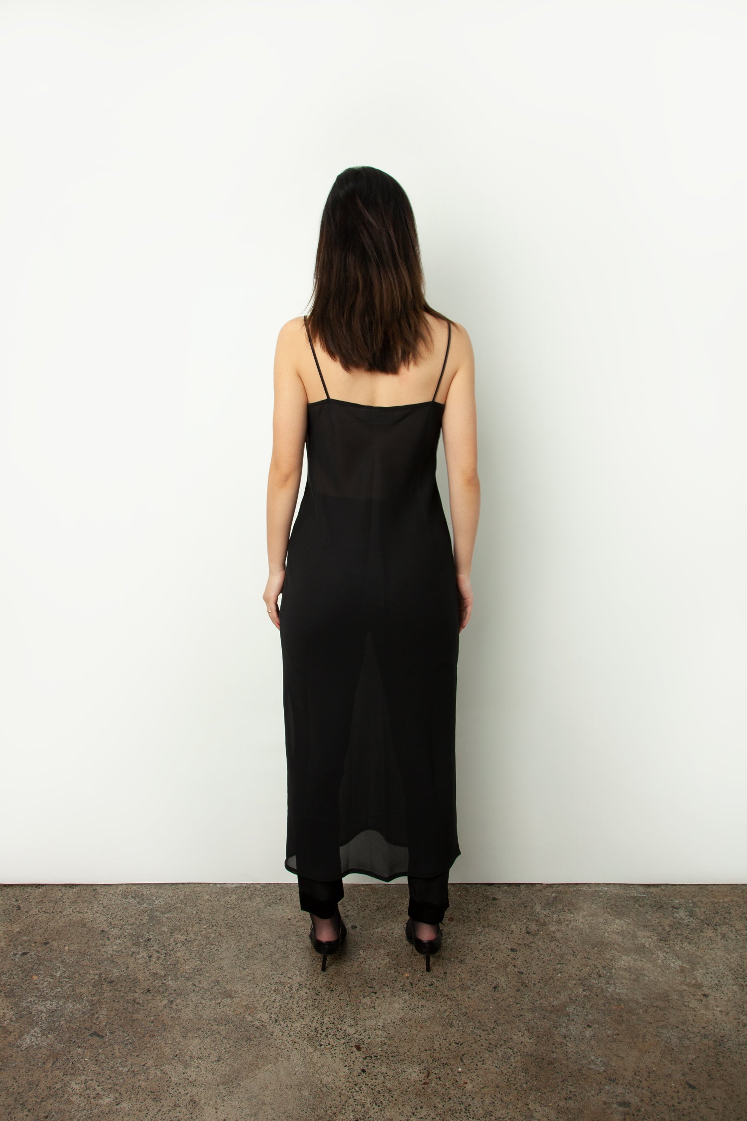 CHIFFON SLIP DRESS